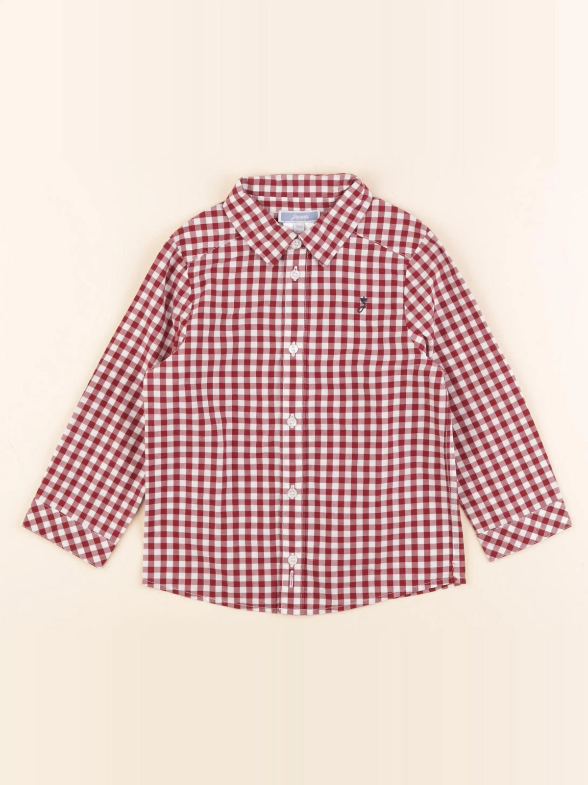Jacadi - chemise rouge, blanc - 36 mois