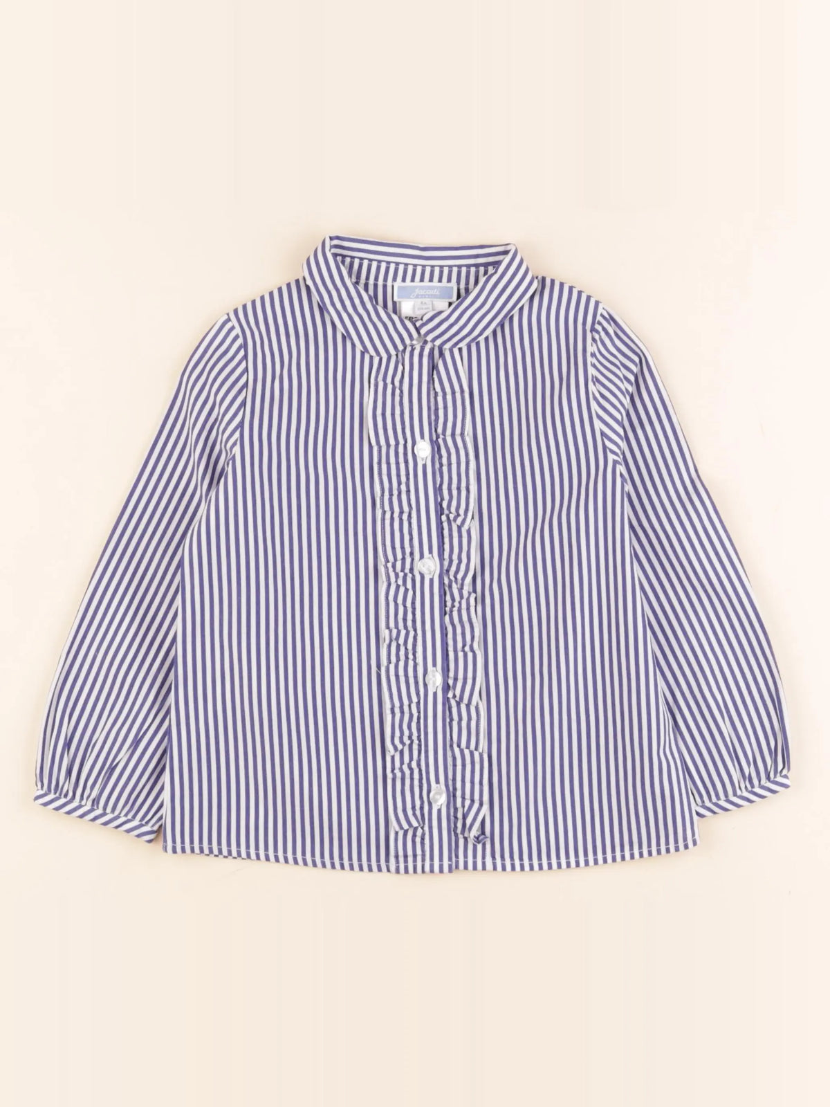 Jacadi - chemise blanc, bleu - 4 ans