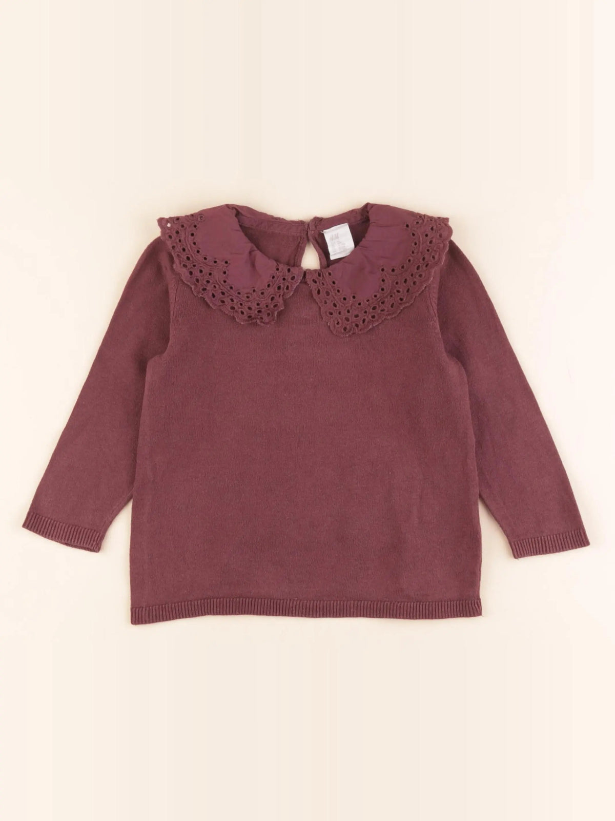 H&M - pull violet - 12/18 mois