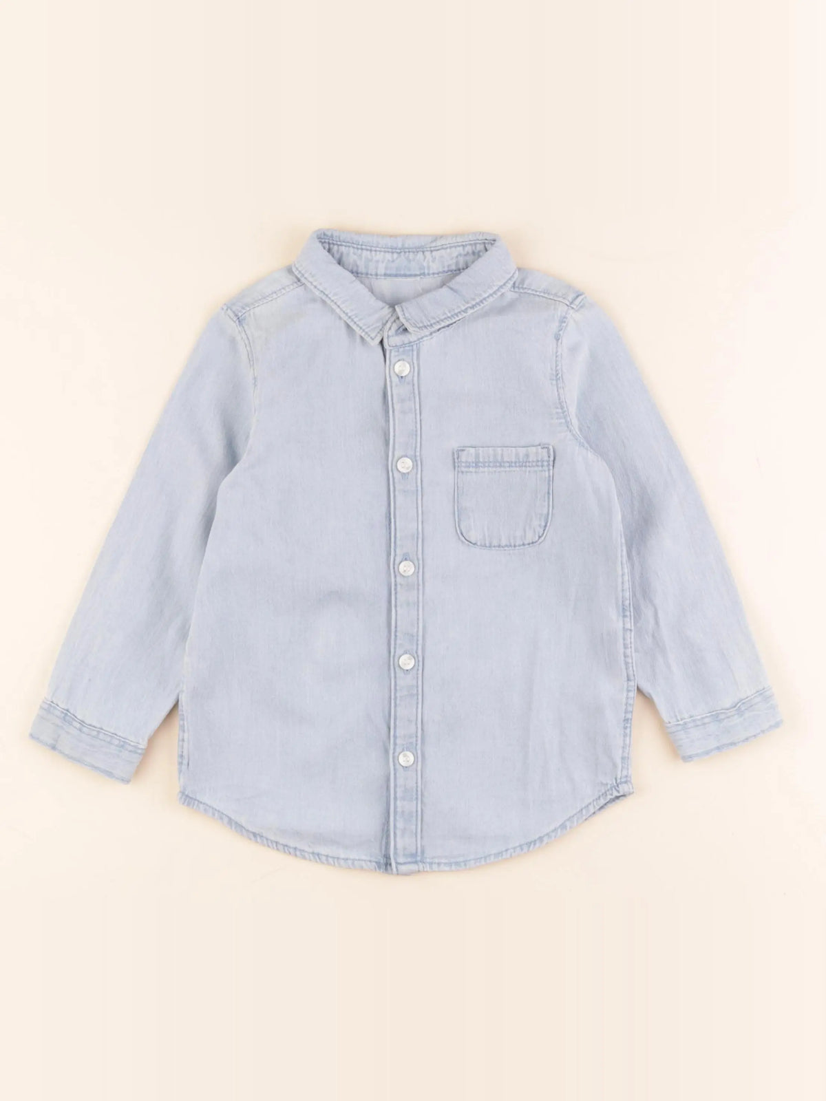 H&M - chemise bleu - 18/24 mois