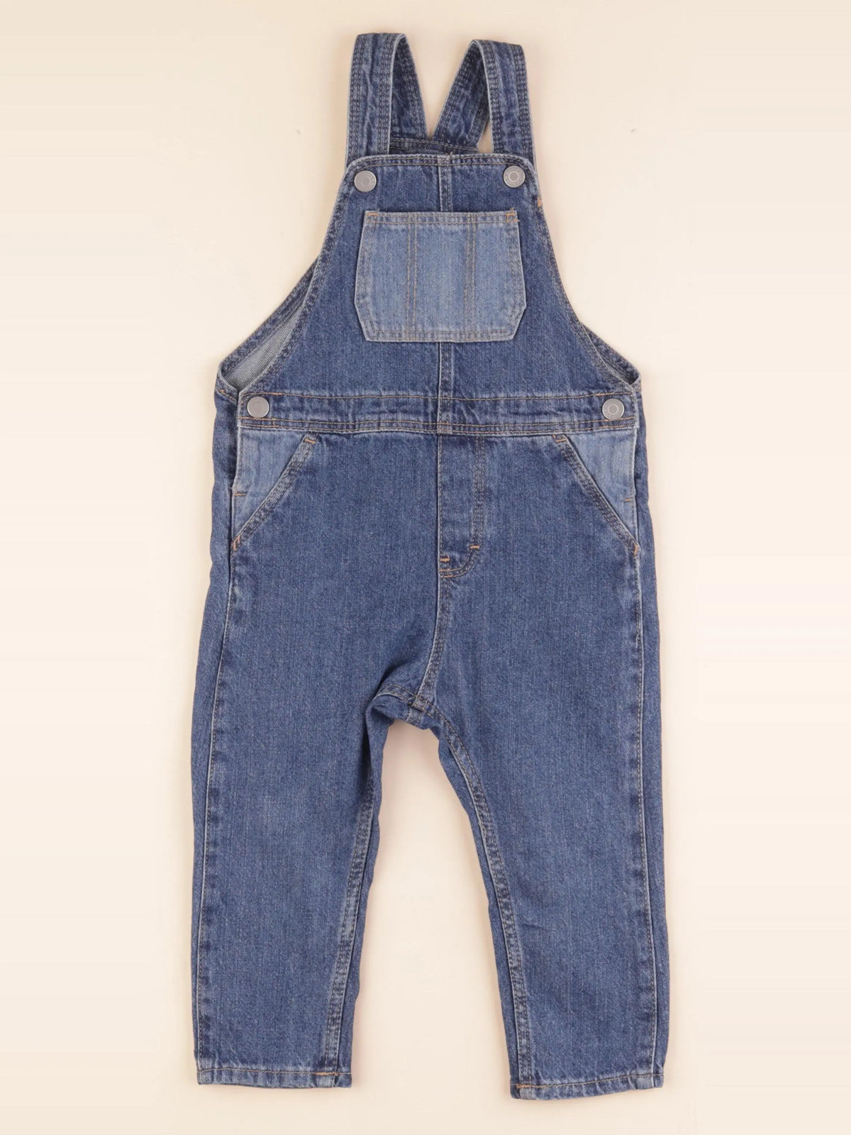 H&M - salopette bleu - 18/24 mois