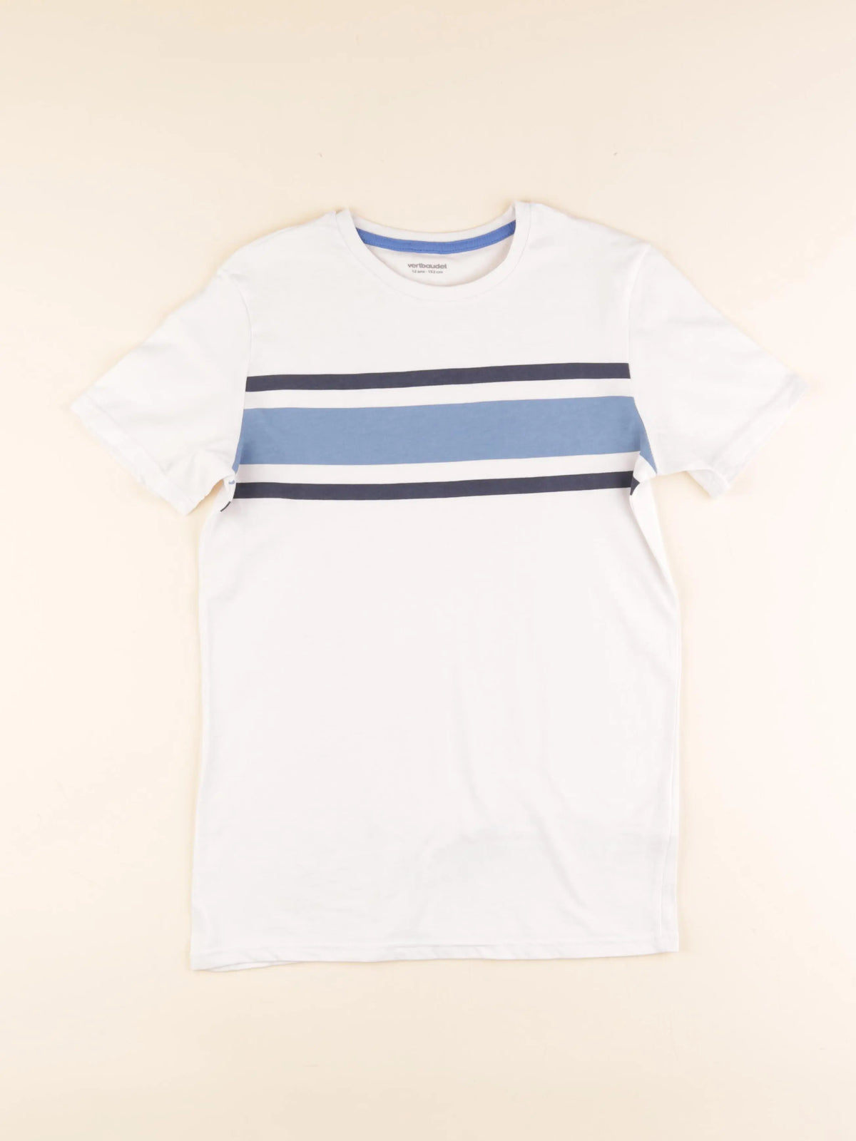 Vertbaudet - tee-shirt blanc - 12 ans
