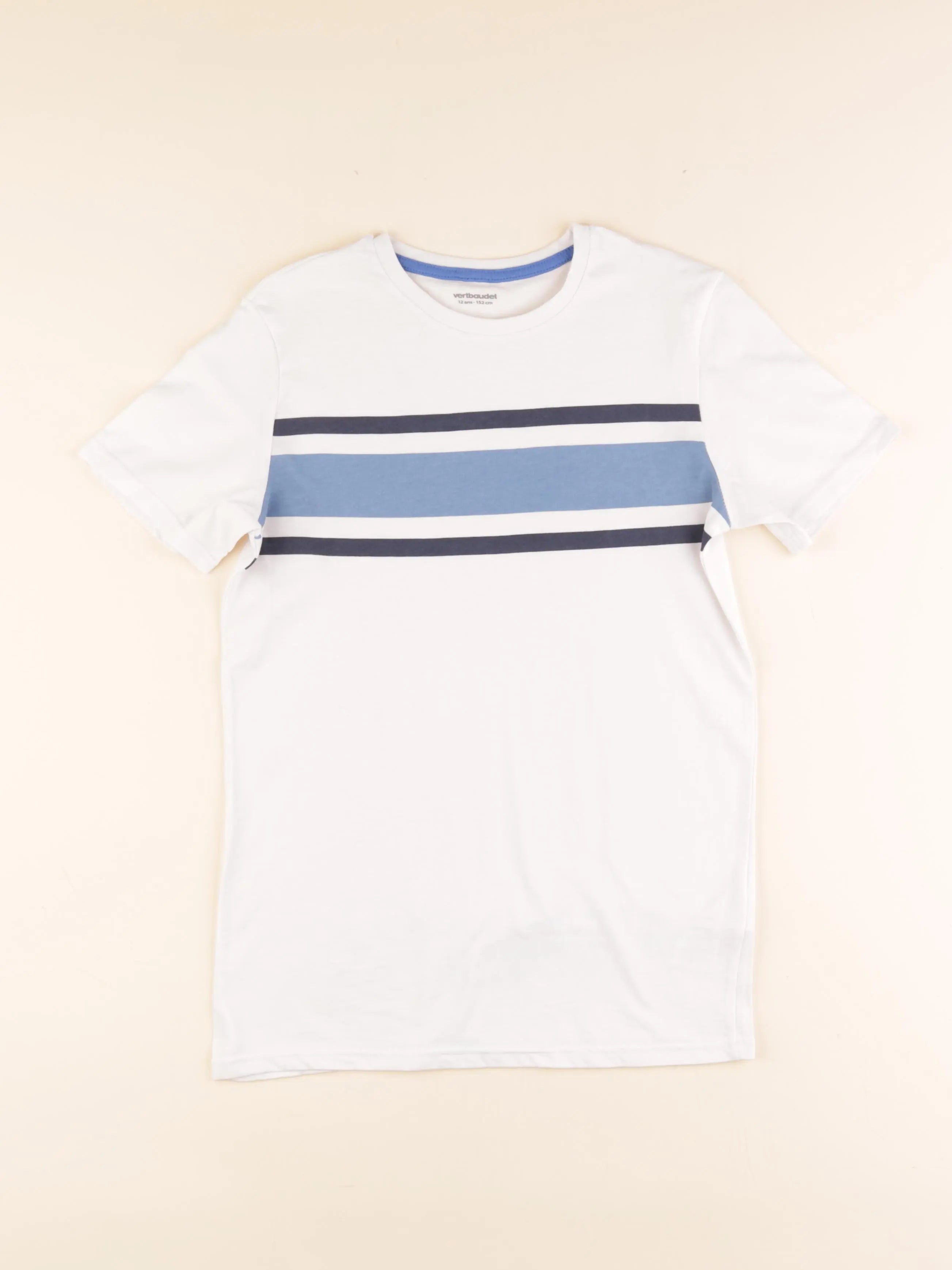 Vertbaudet - tee-shirt blanc - 12 ans