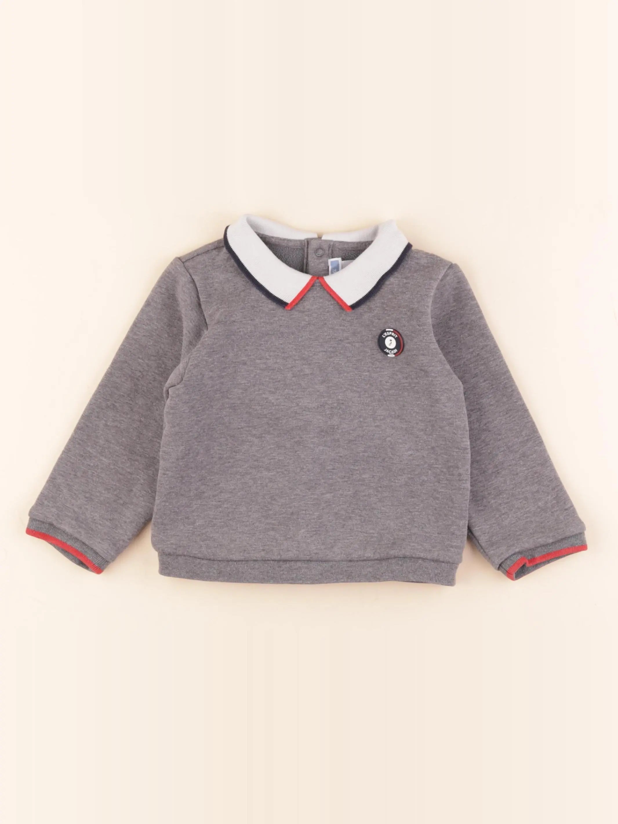 Jacadi - sweat gris - 24 mois