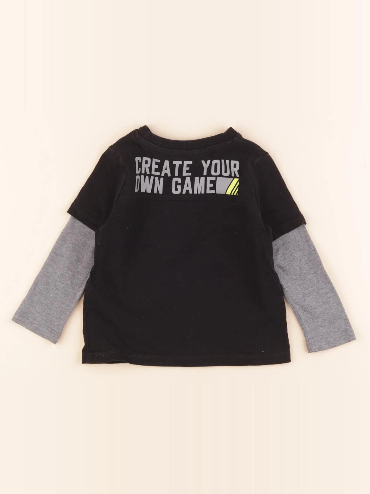 Vertbaudet - tee-shirt noir - 2 ans