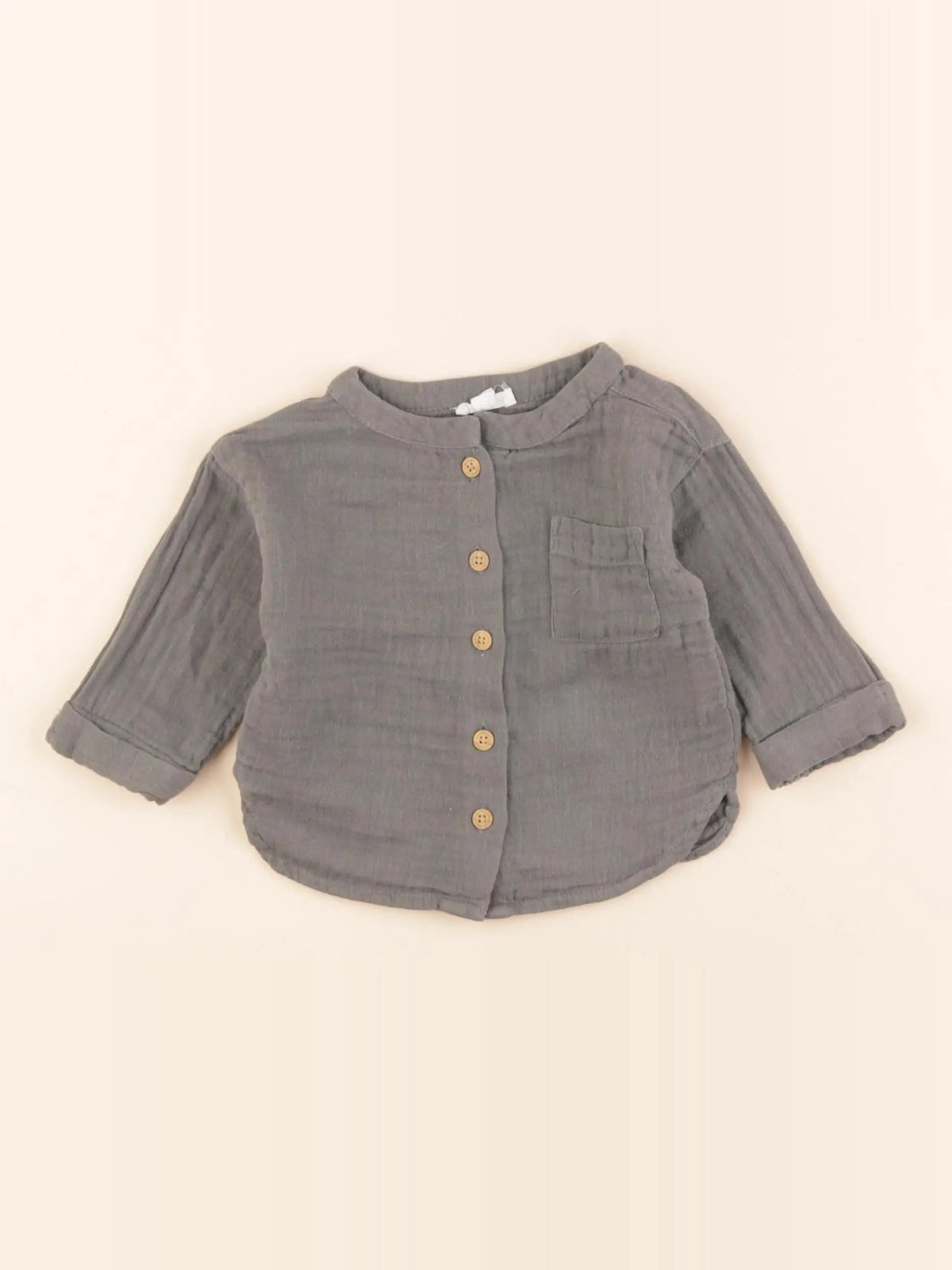 Vertbaudet - chemise vert - 6 mois