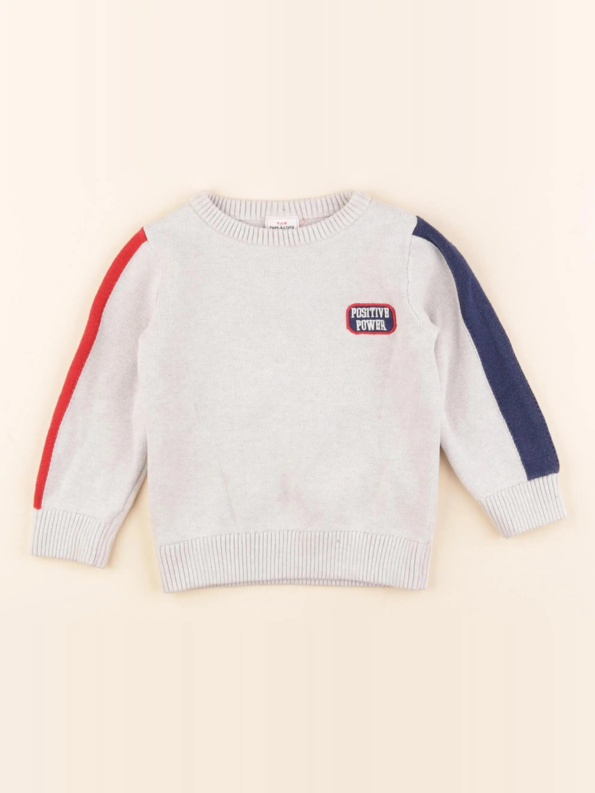 Tape à l'oeil - pull gris - 2 ans
