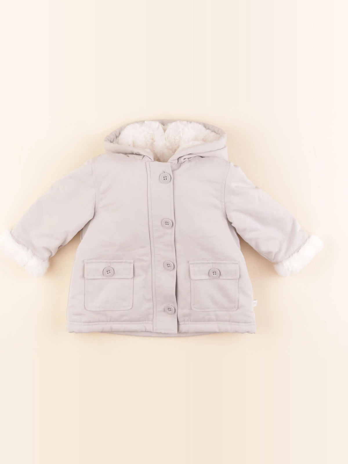 Cadet Rousselle - manteau gris - 6 mois