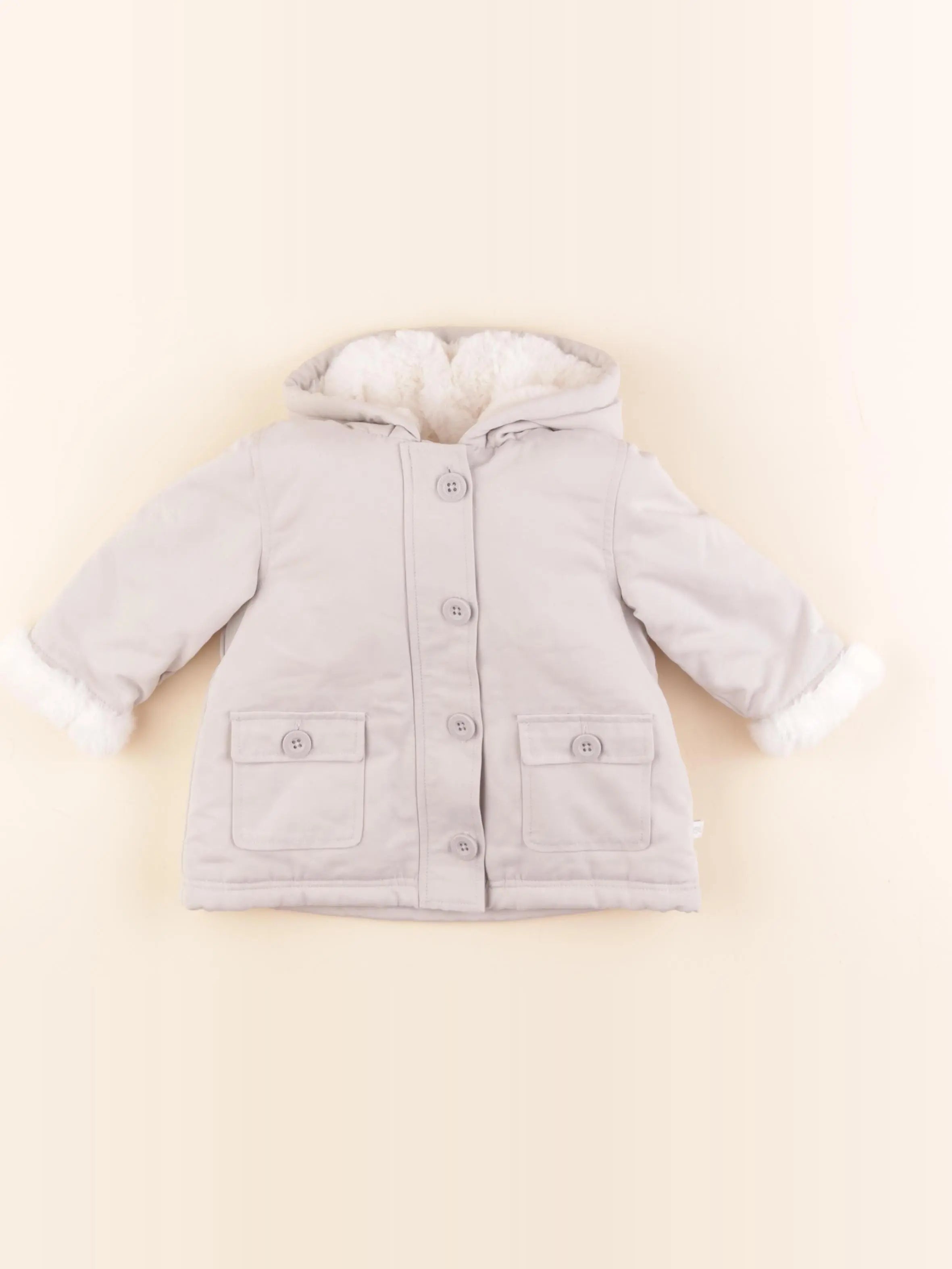 Cadet Rousselle - manteau gris - 6 mois
