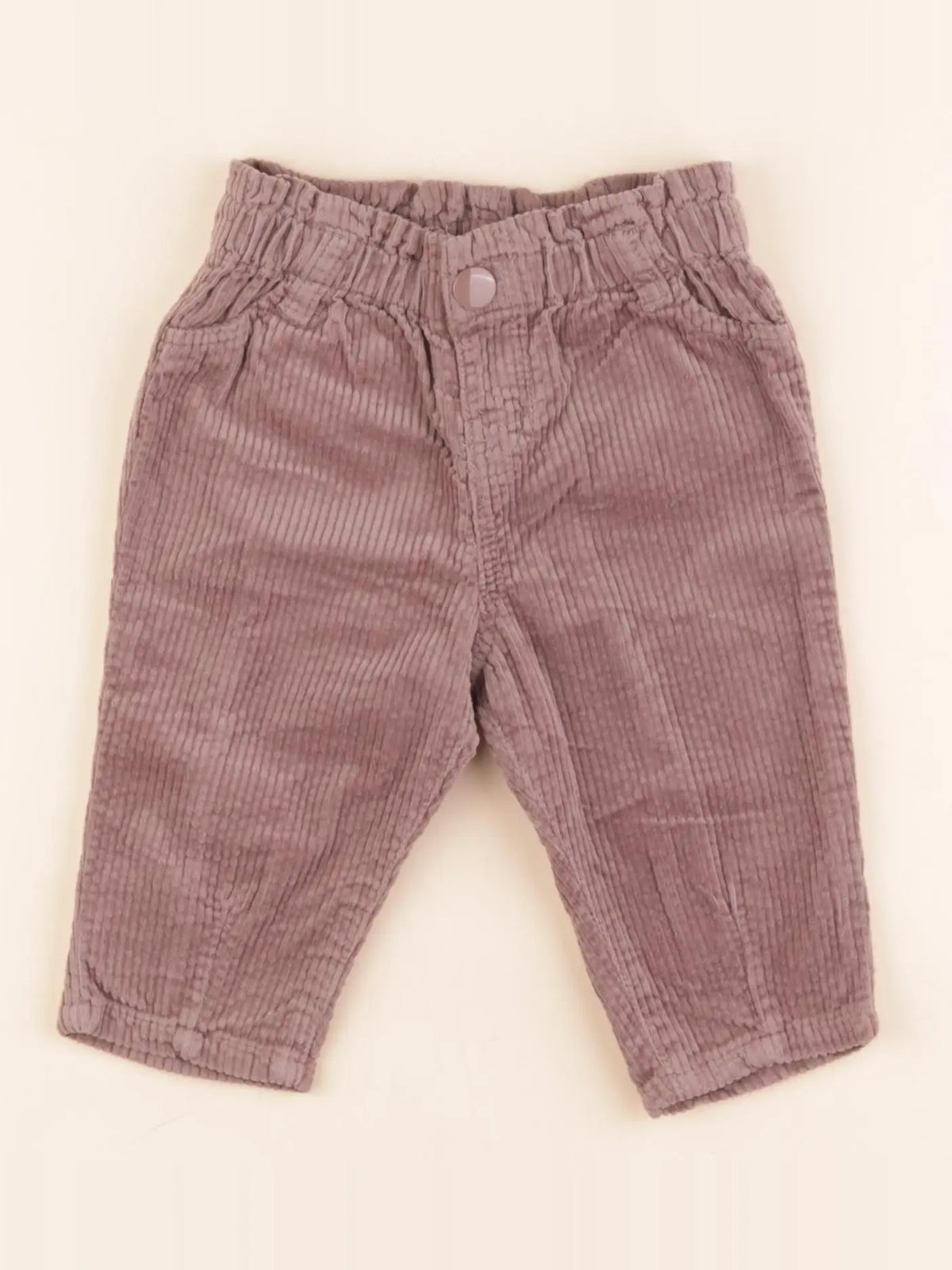 H&M - pantalon marron - 4/6 mois