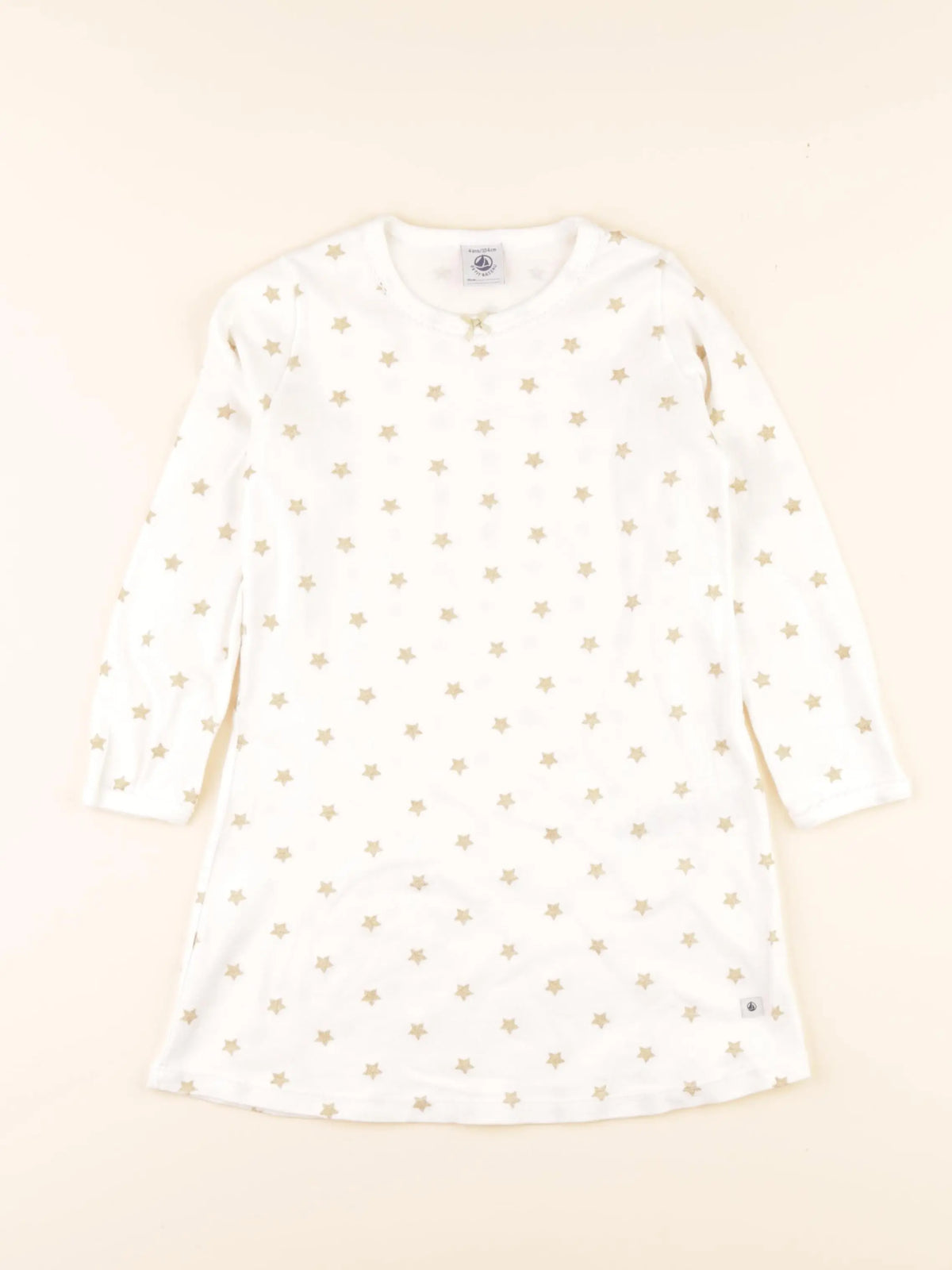 Chemise de nuit blanc, or
