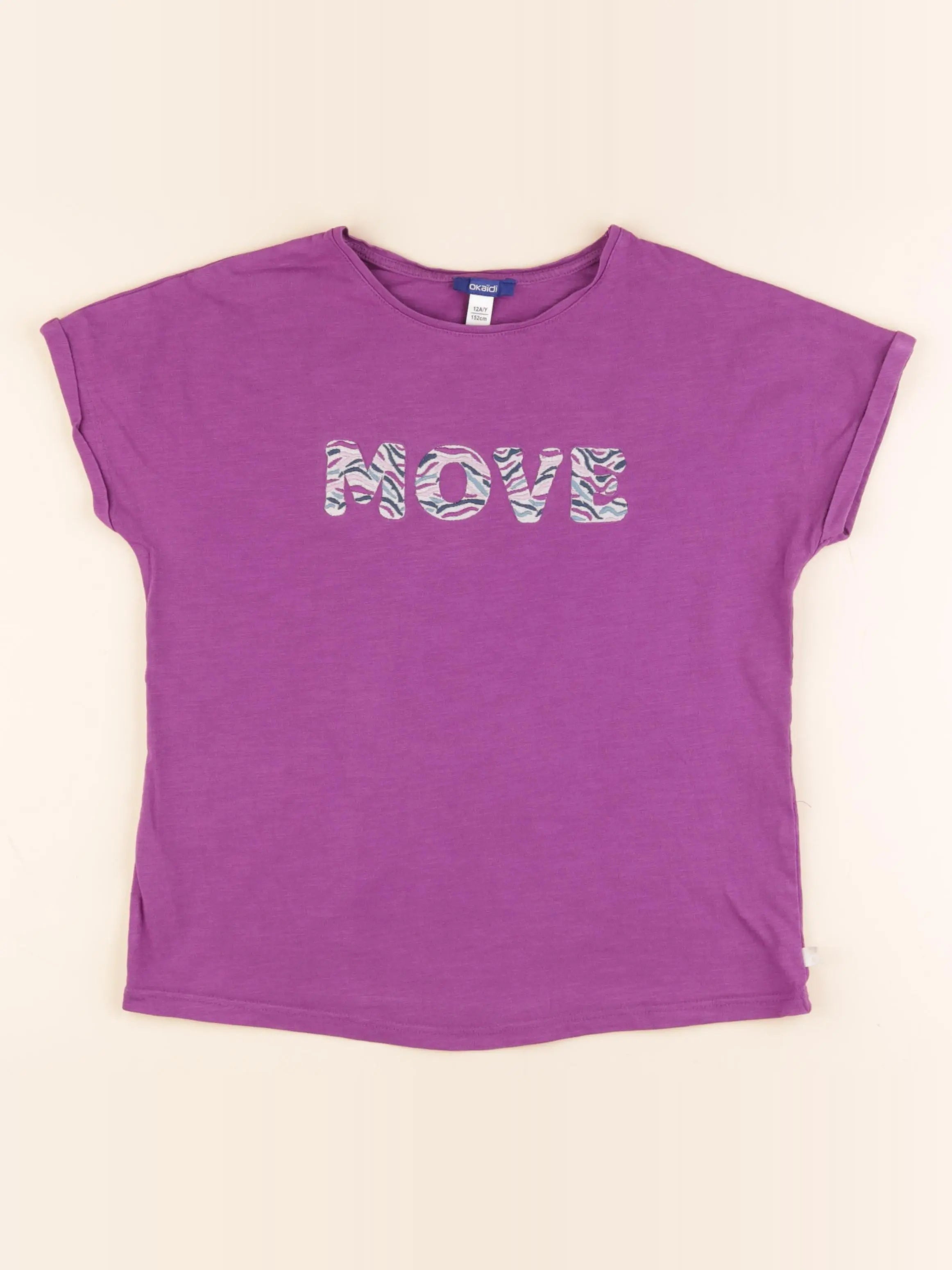 Okaidi - tee-shirt violet - 12 ans
