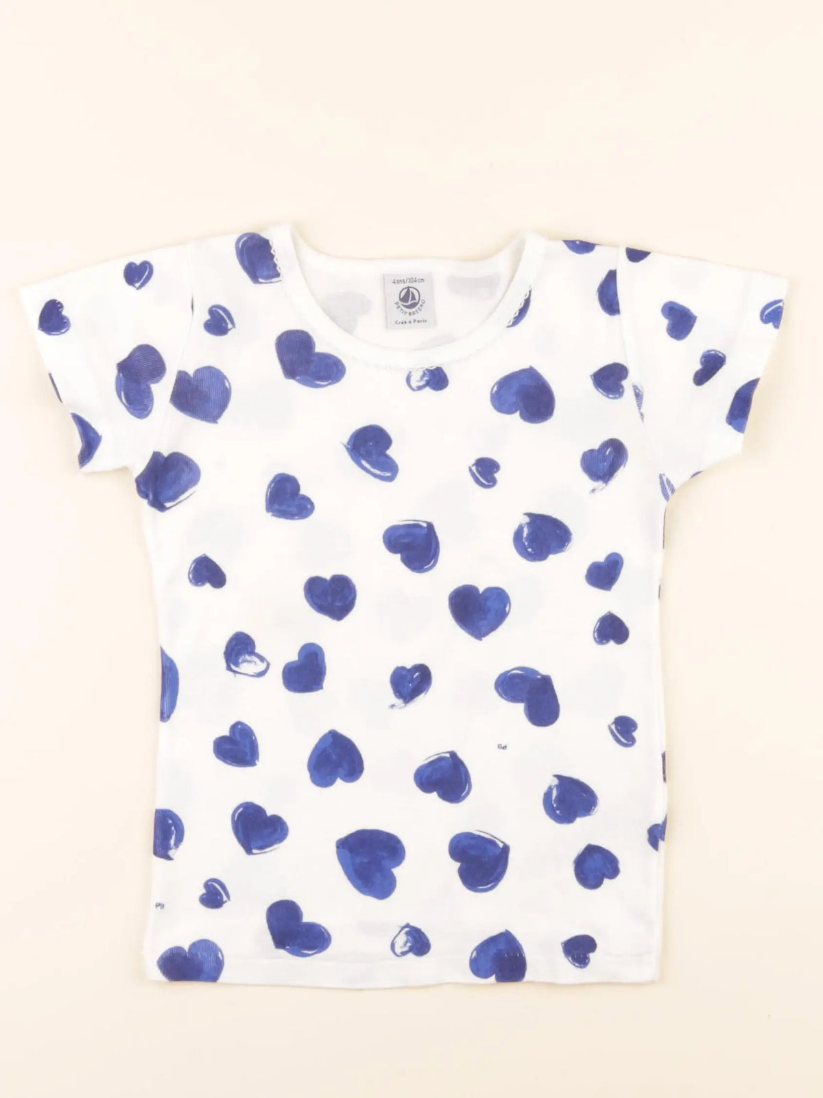 Maillot de corps blanc, bleu