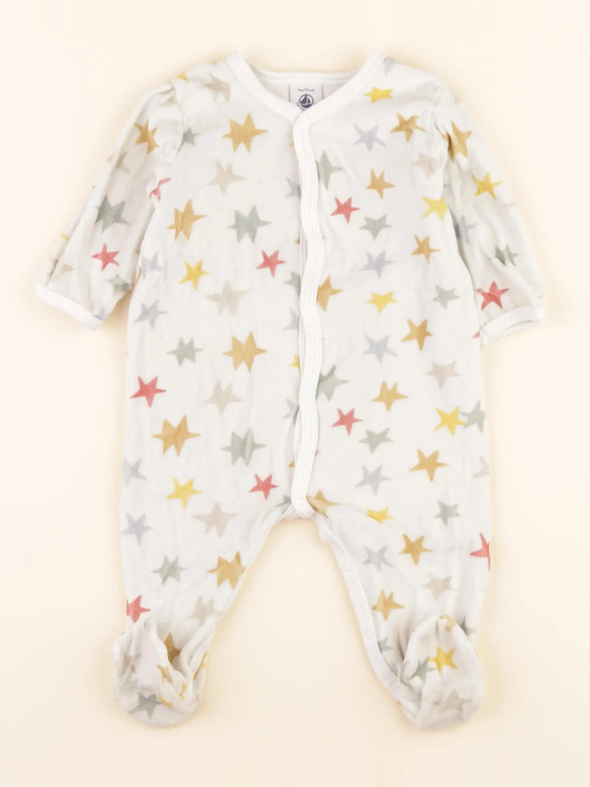 Pyjama velours multicolore