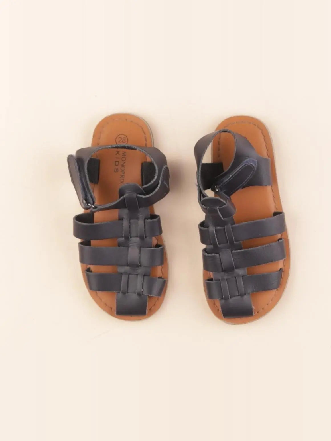 Monoprix - sandales bleu - pointure 28