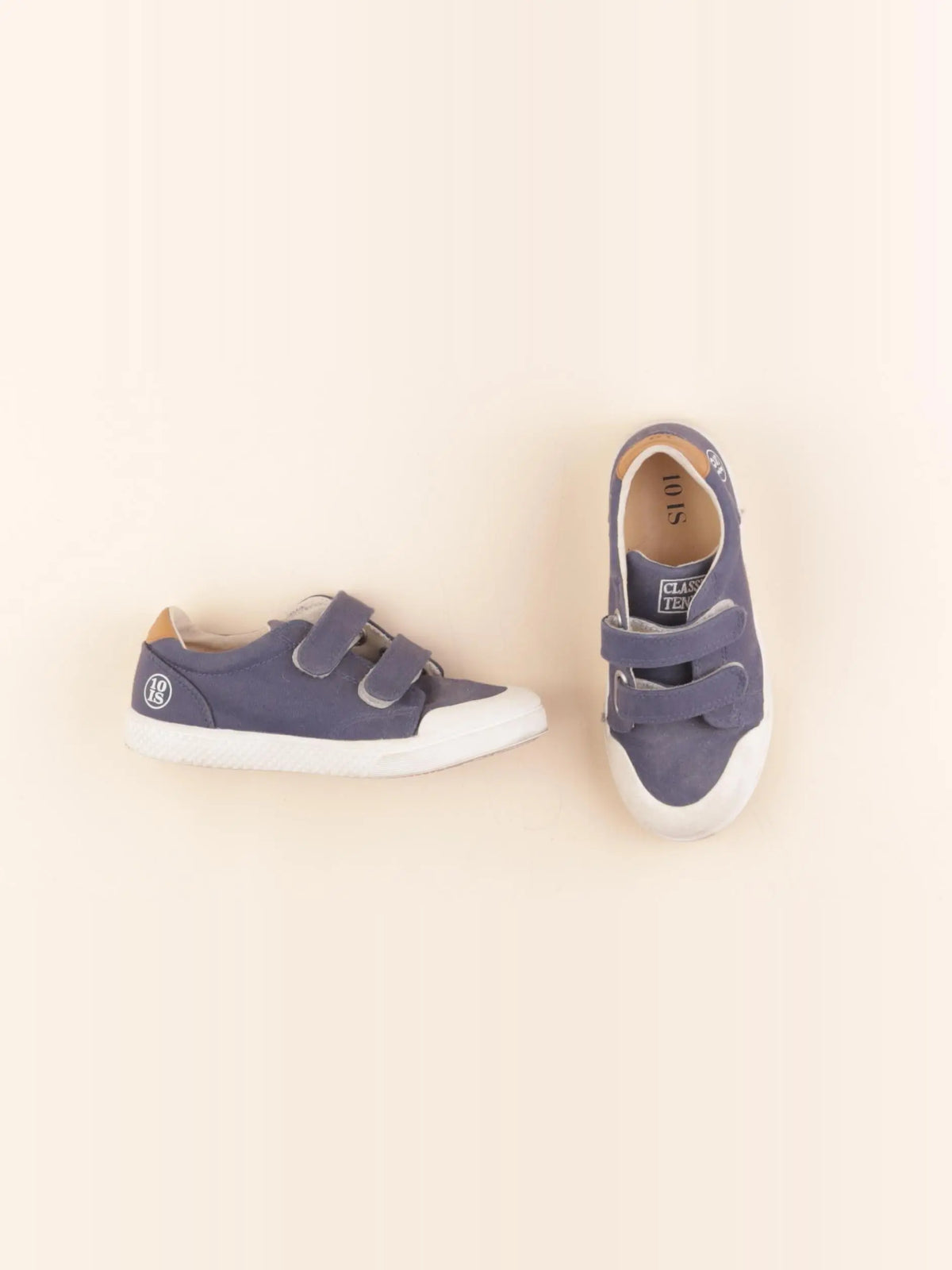 10is - tennis à scratch/ lacets bleu - pointure 30