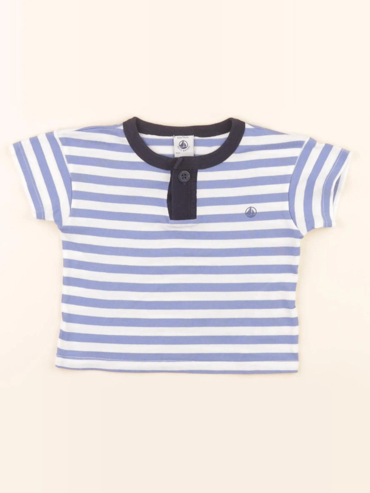 Tee-shirt bleu, blanc