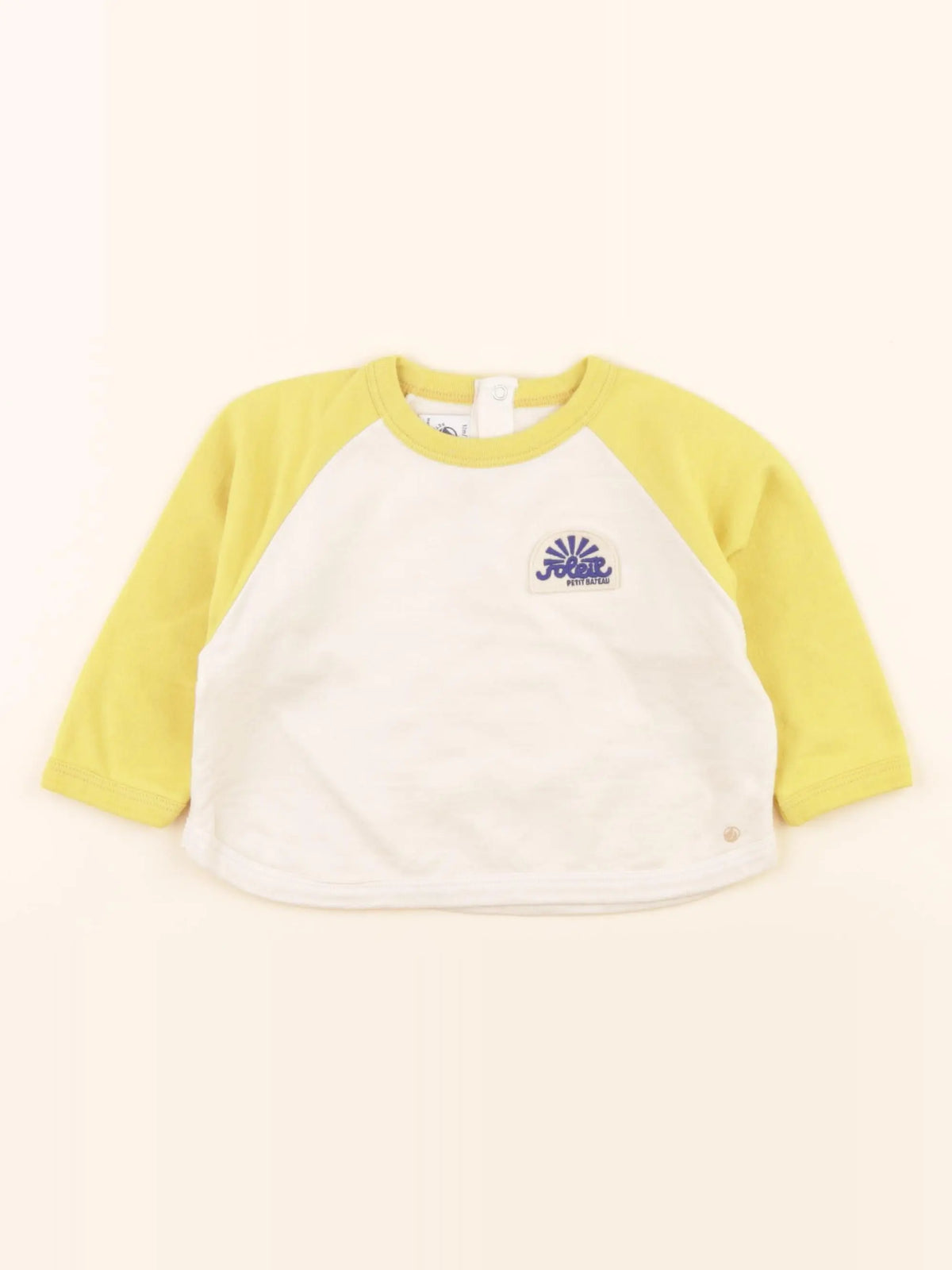 Tee-shirt beige, jaune