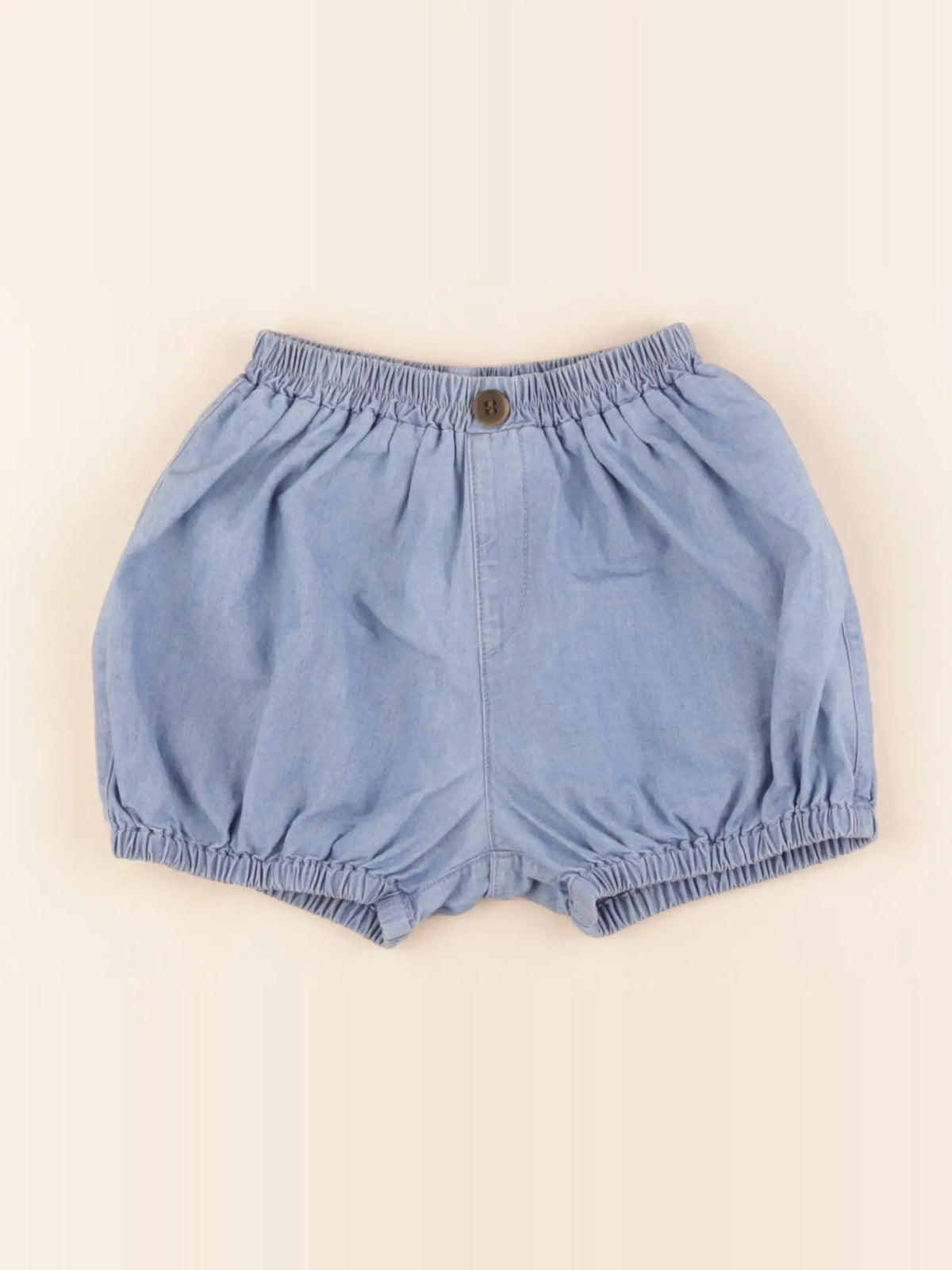 Uniqlo - short bleu - 18/24 mois