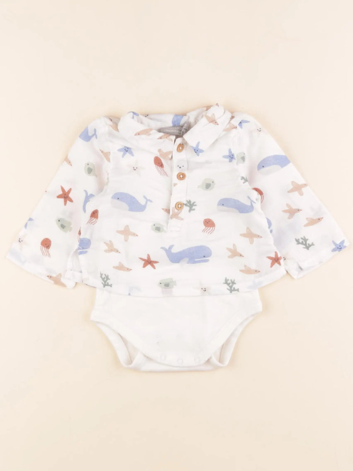 Boutchou - body tee-shirt blanc - 3 mois