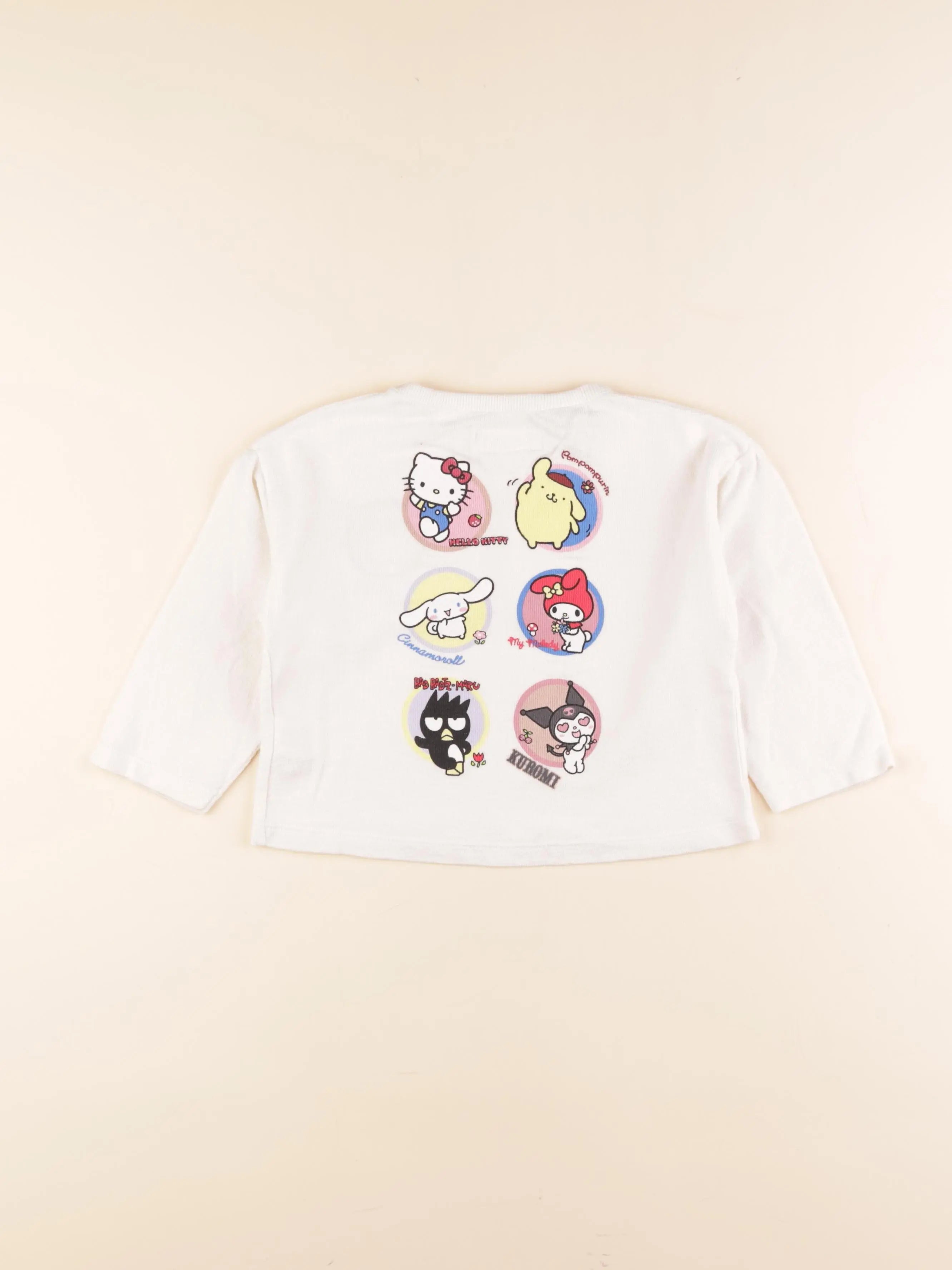 Zara - tee-shirt blanc, beige - 2 ans