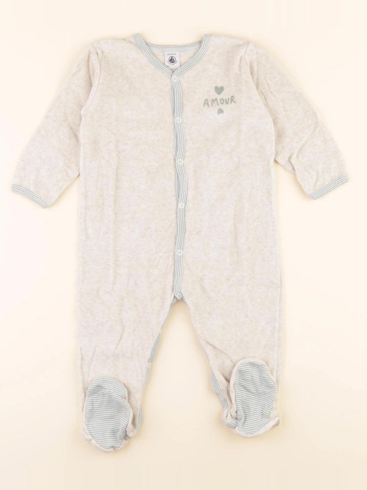 Pyjama velours beige