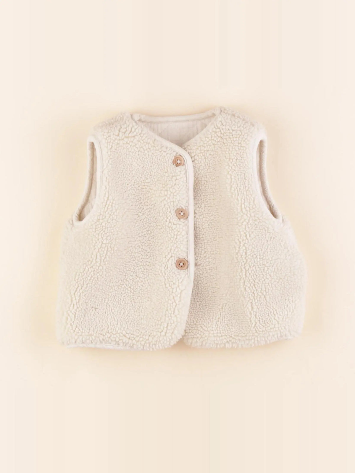 Cyrillus - gilet réversible blanc - 6 mois
