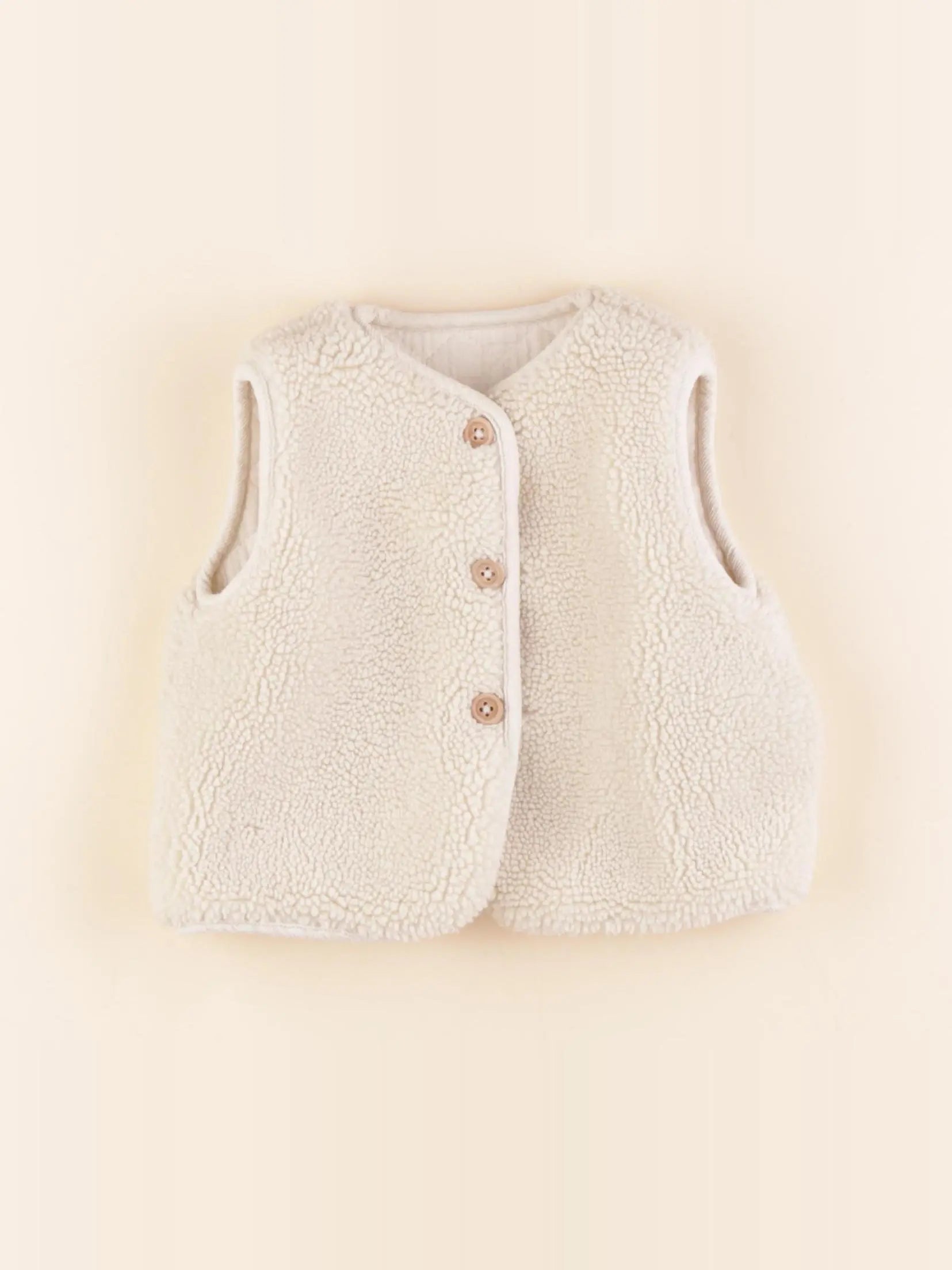 Cyrillus - gilet réversible blanc - 6 mois