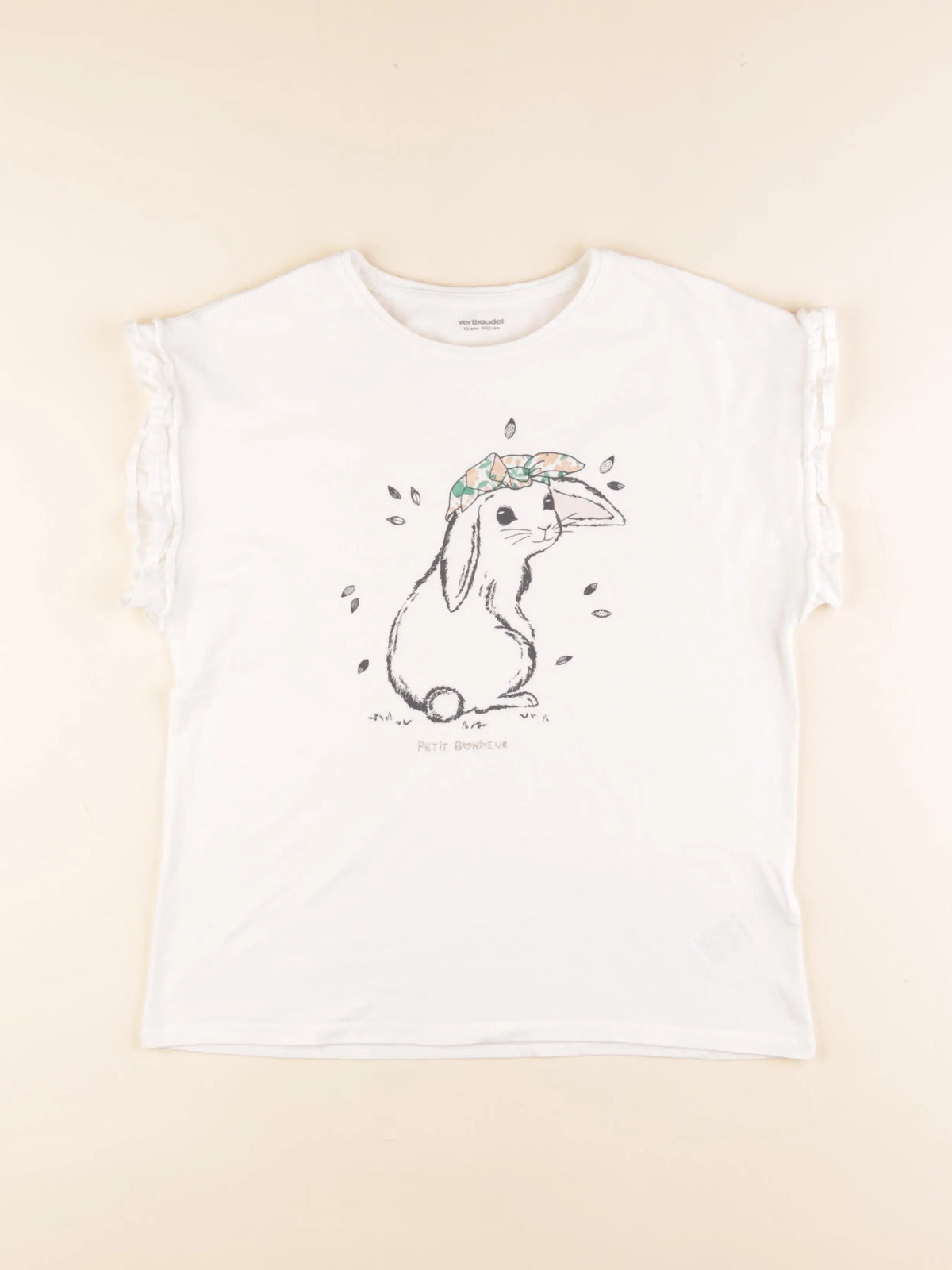 Vertbaudet - tee-shirt blanc - 12 ans