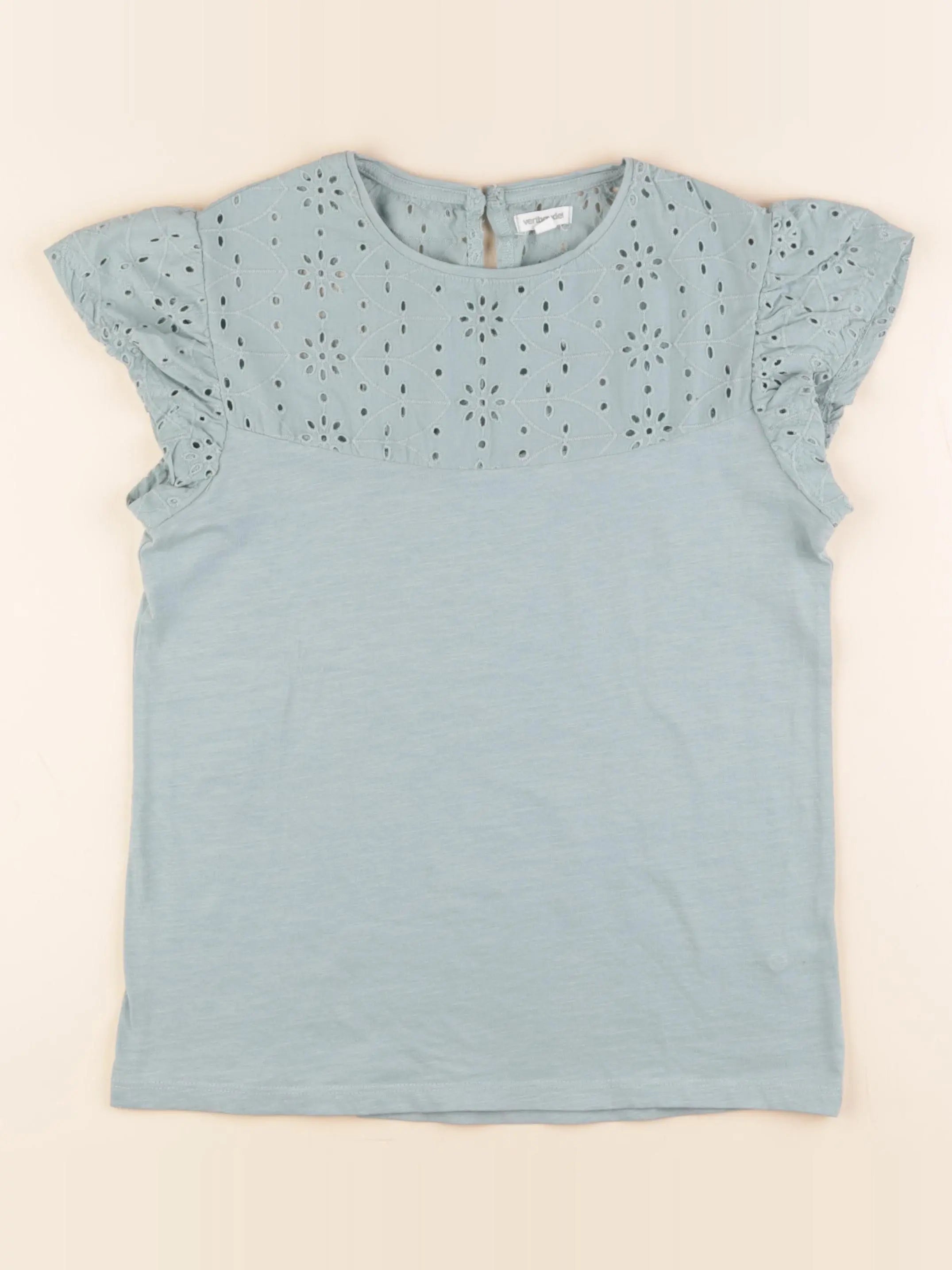 Vertbaudet - tee-shirt vert - 14 ans
