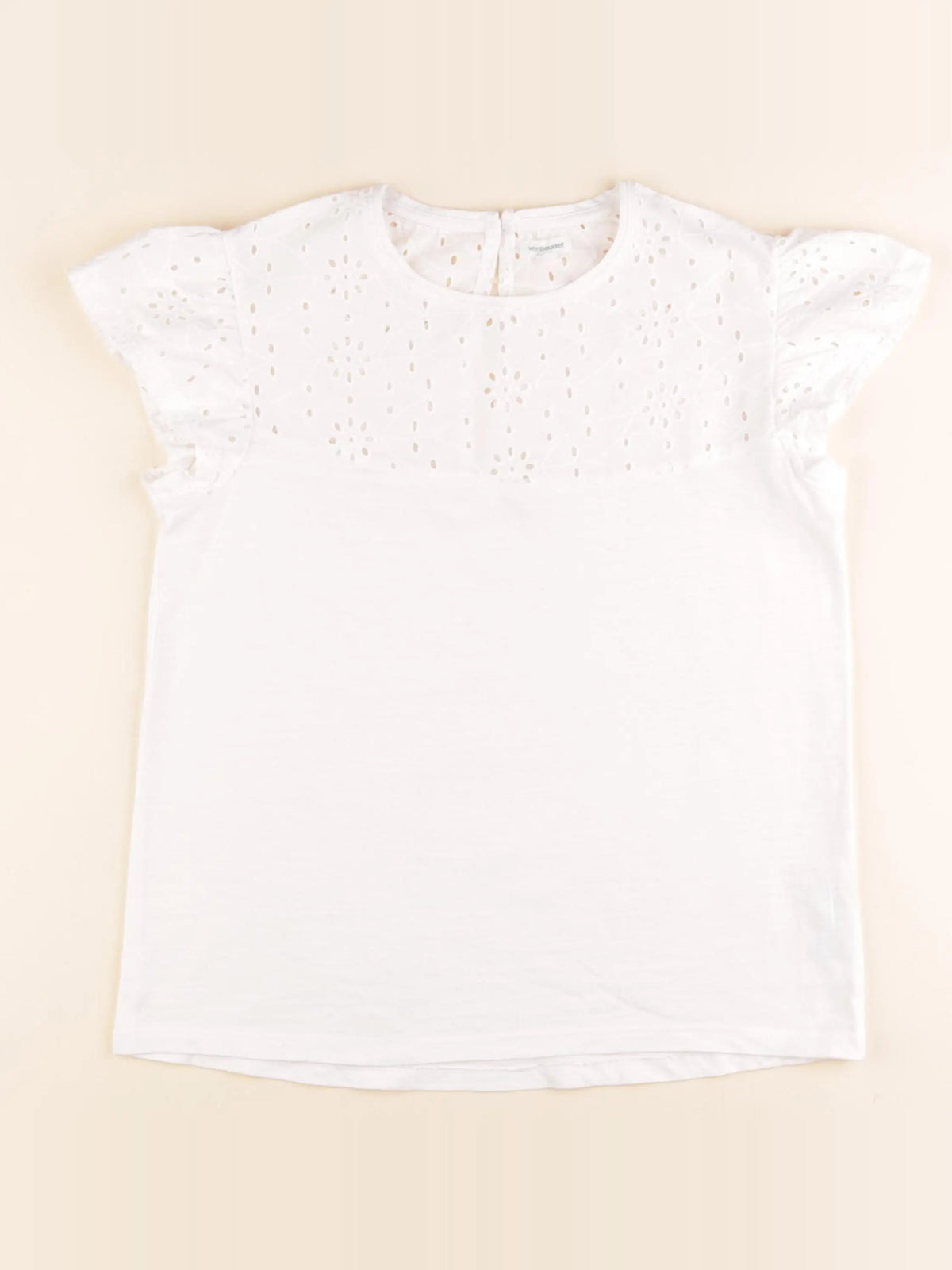 Vertbaudet - tee-shirt blanc - 14 ans