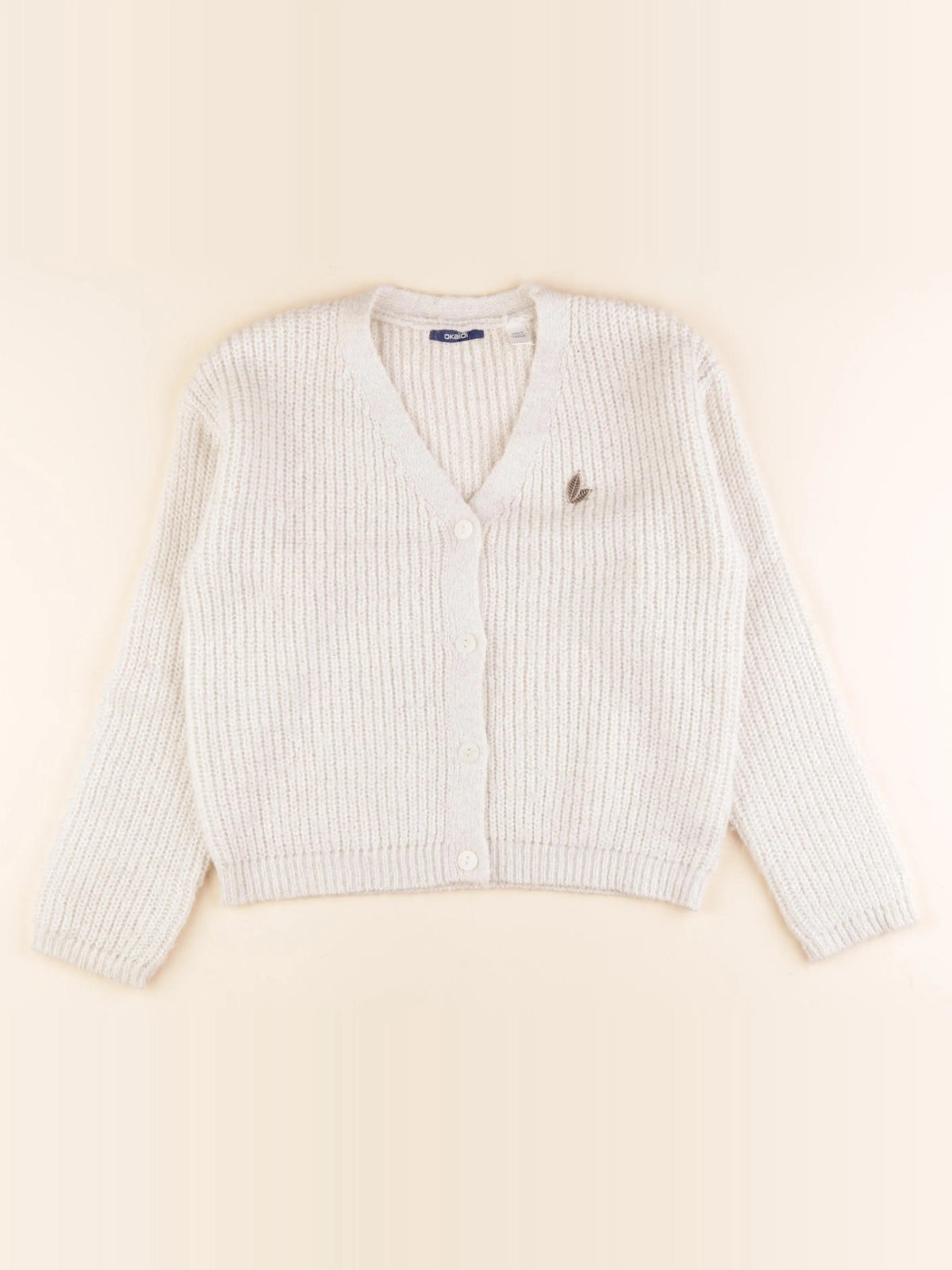 Okaidi - gilet beige - 10 ans
