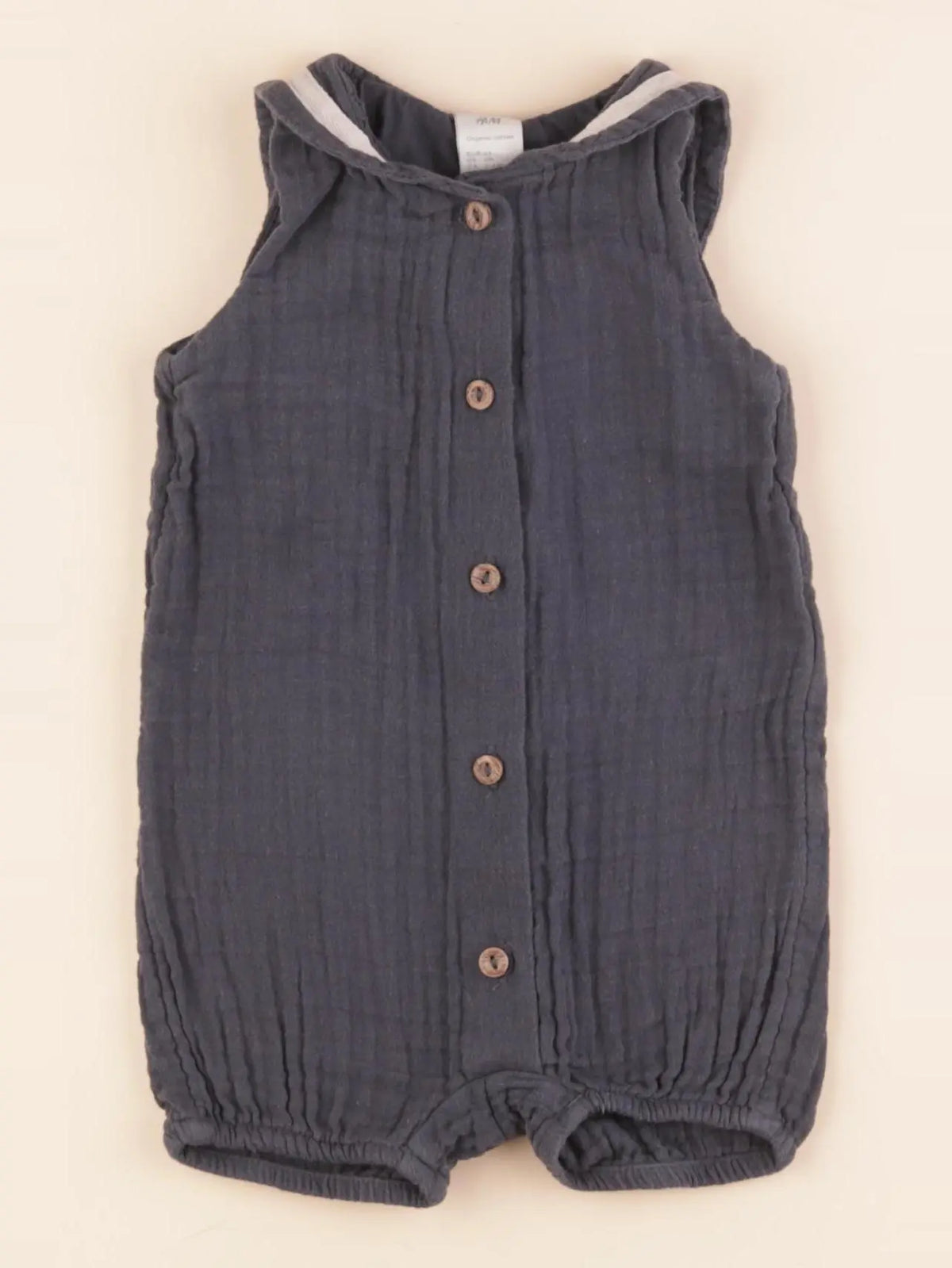 H&M - combinaison gris - 2/4 mois