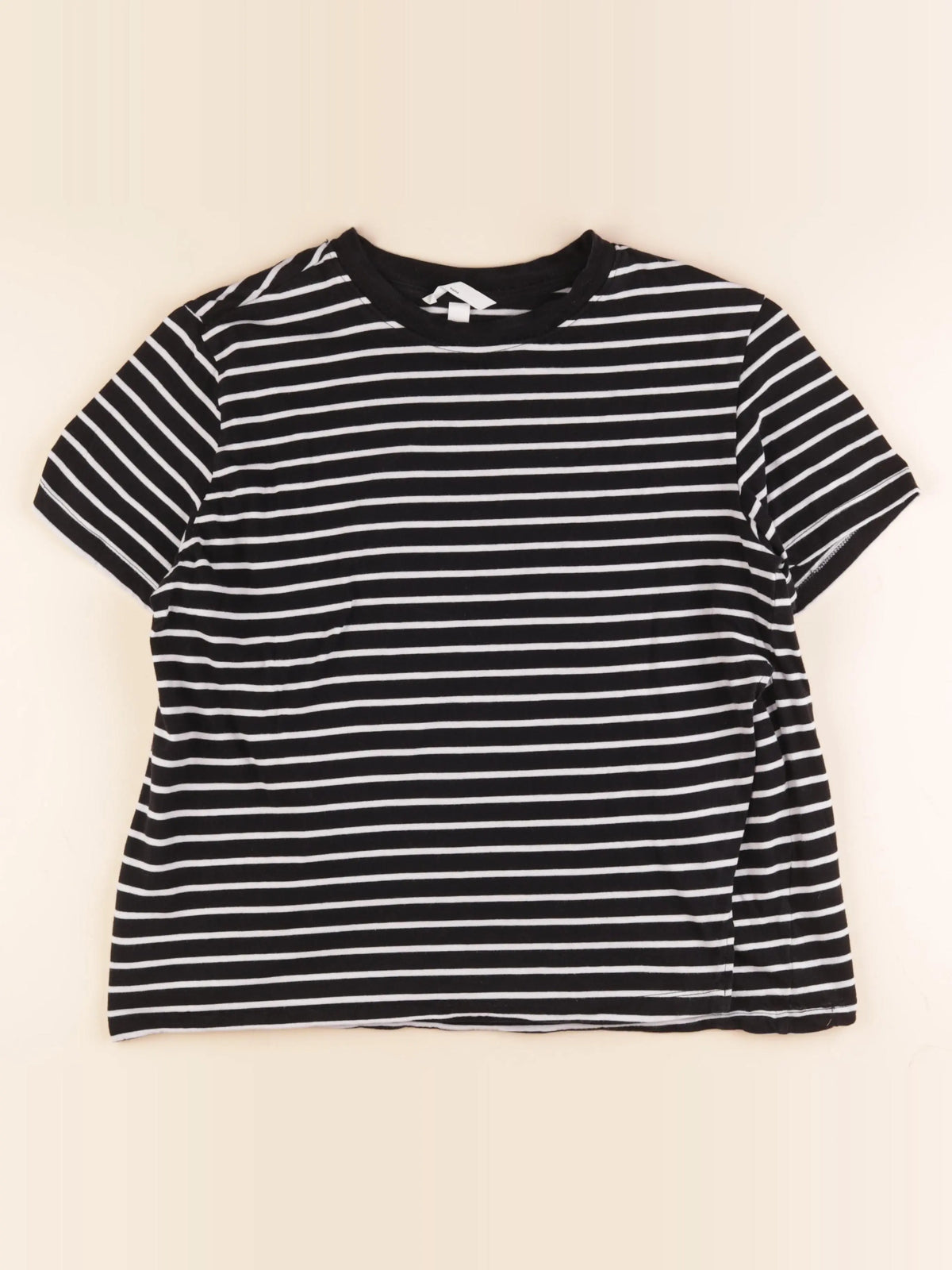 H&M - tee-shirt allaitement, grossesse noir, blanc - l
