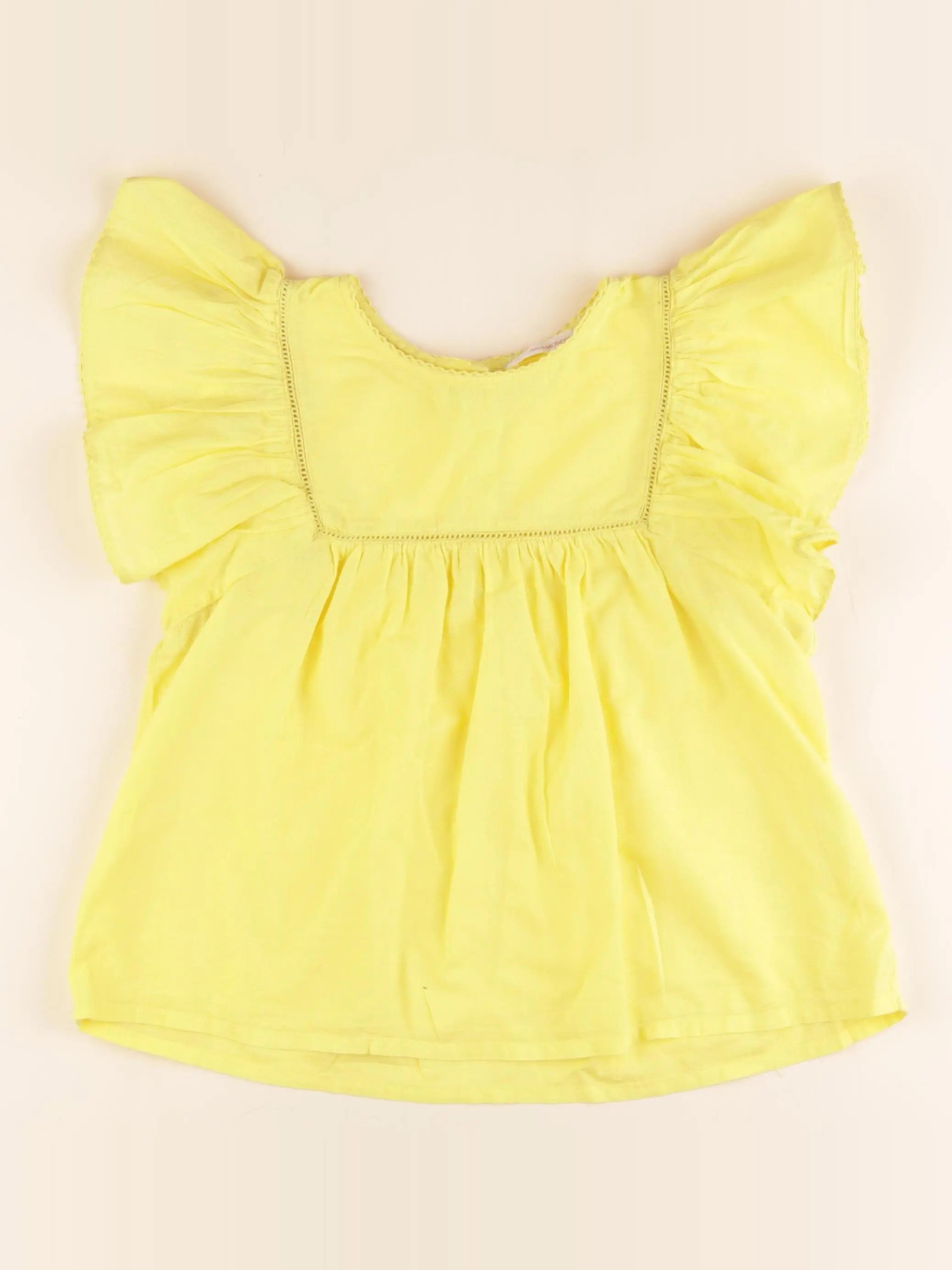 Monoprix - blouse jaune - 8 ans