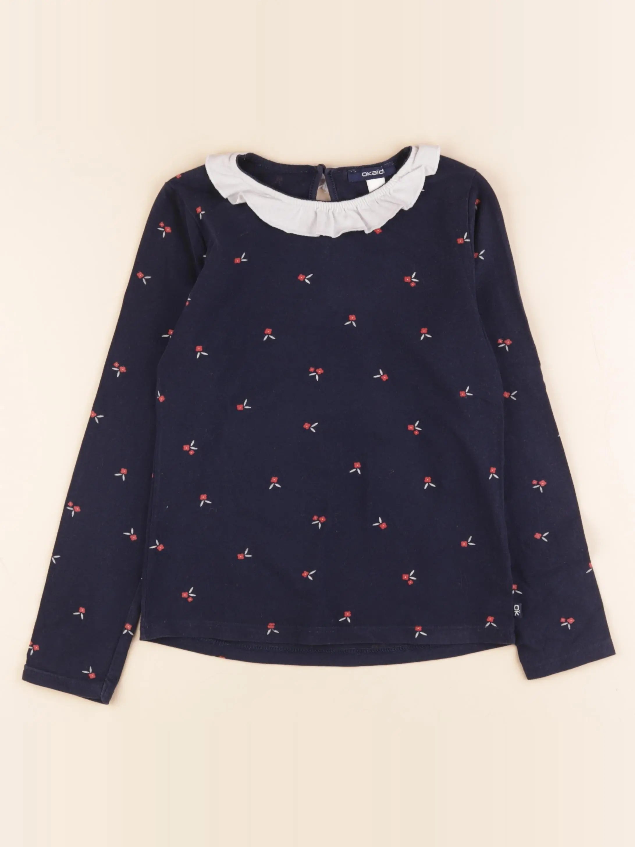 Okaidi - tee-shirt bleu - 8 ans