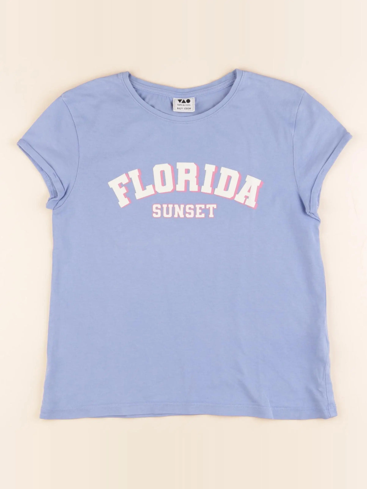 Tape à l'oeil - tee-shirt bleu - 8 ans