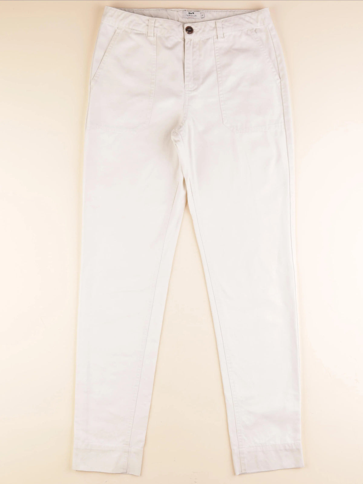 Cyrillus - pantalon blanc, beige - 16 ans