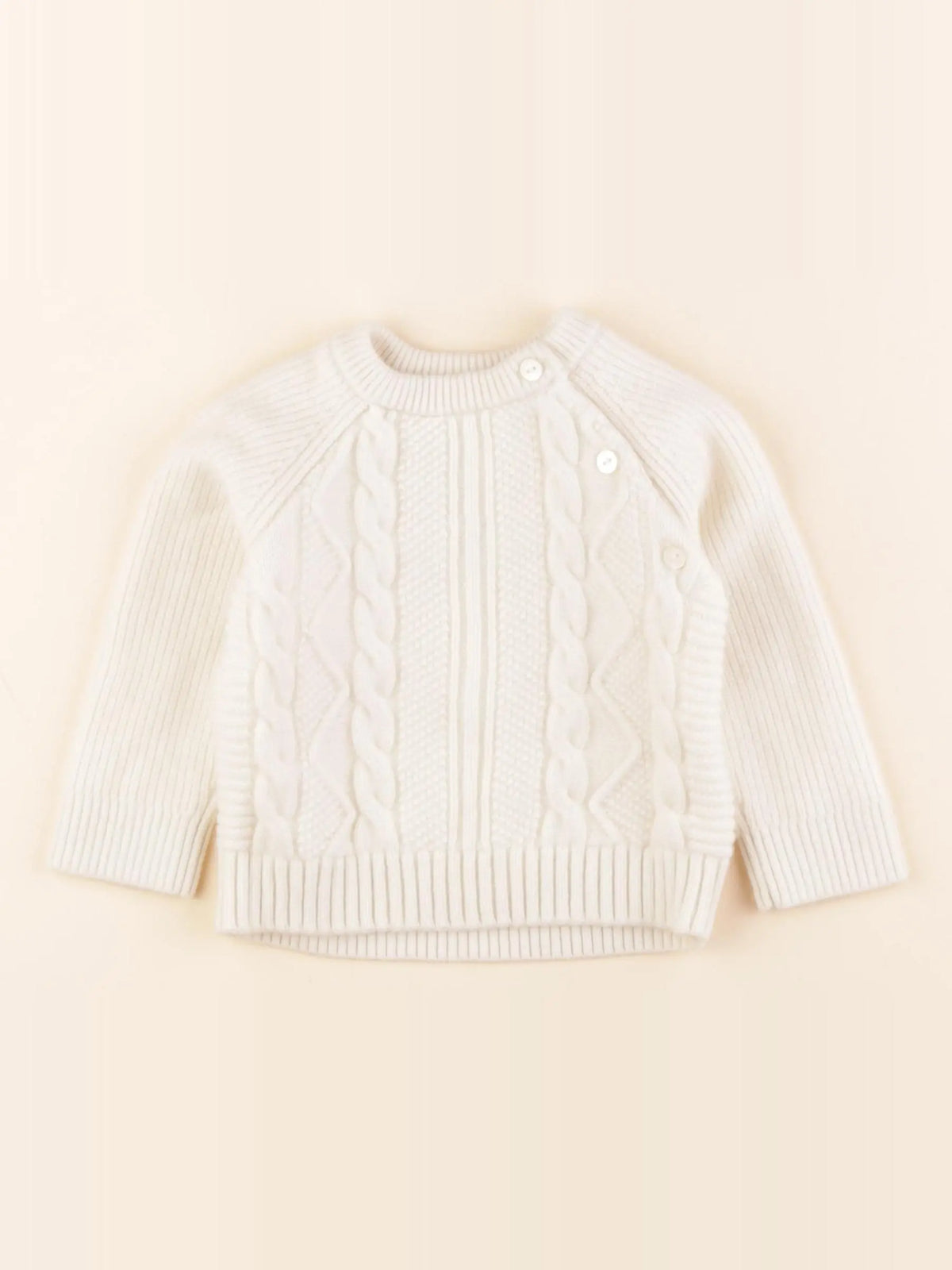 Jacadi - pull blanc - 18 mois