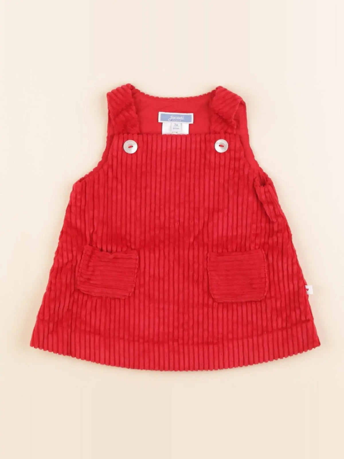 Jacadi - robe rouge - 3 mois