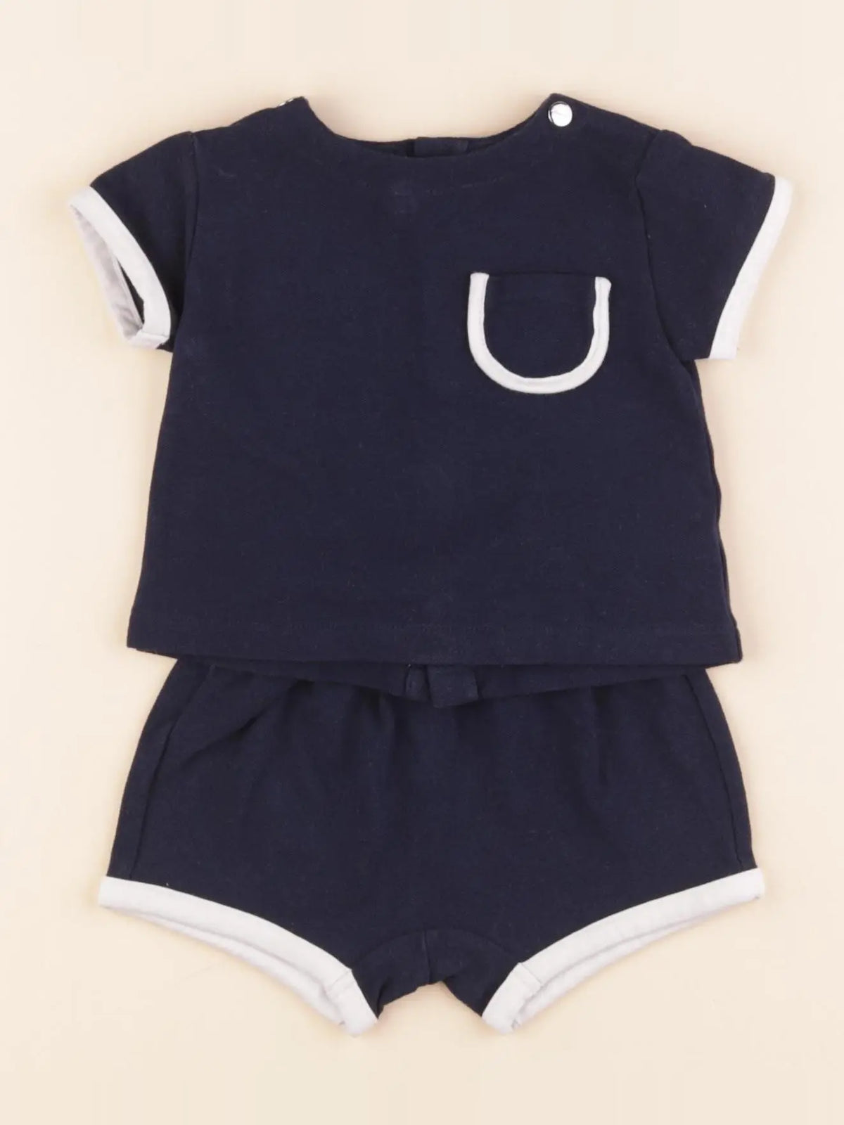 Jacadi - ensemble bleu - 3 mois