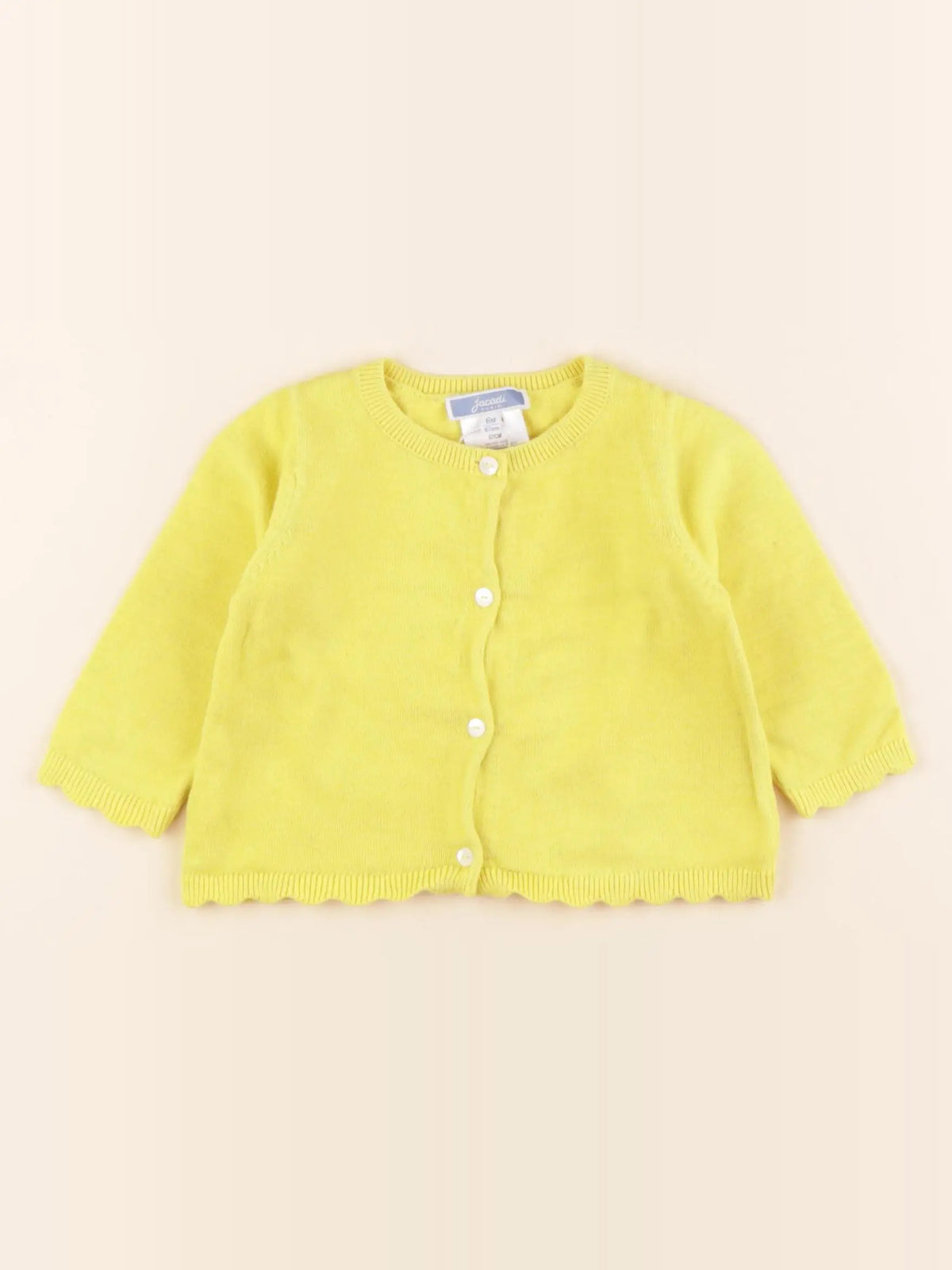 Jacadi - gilet jaune - 6 mois