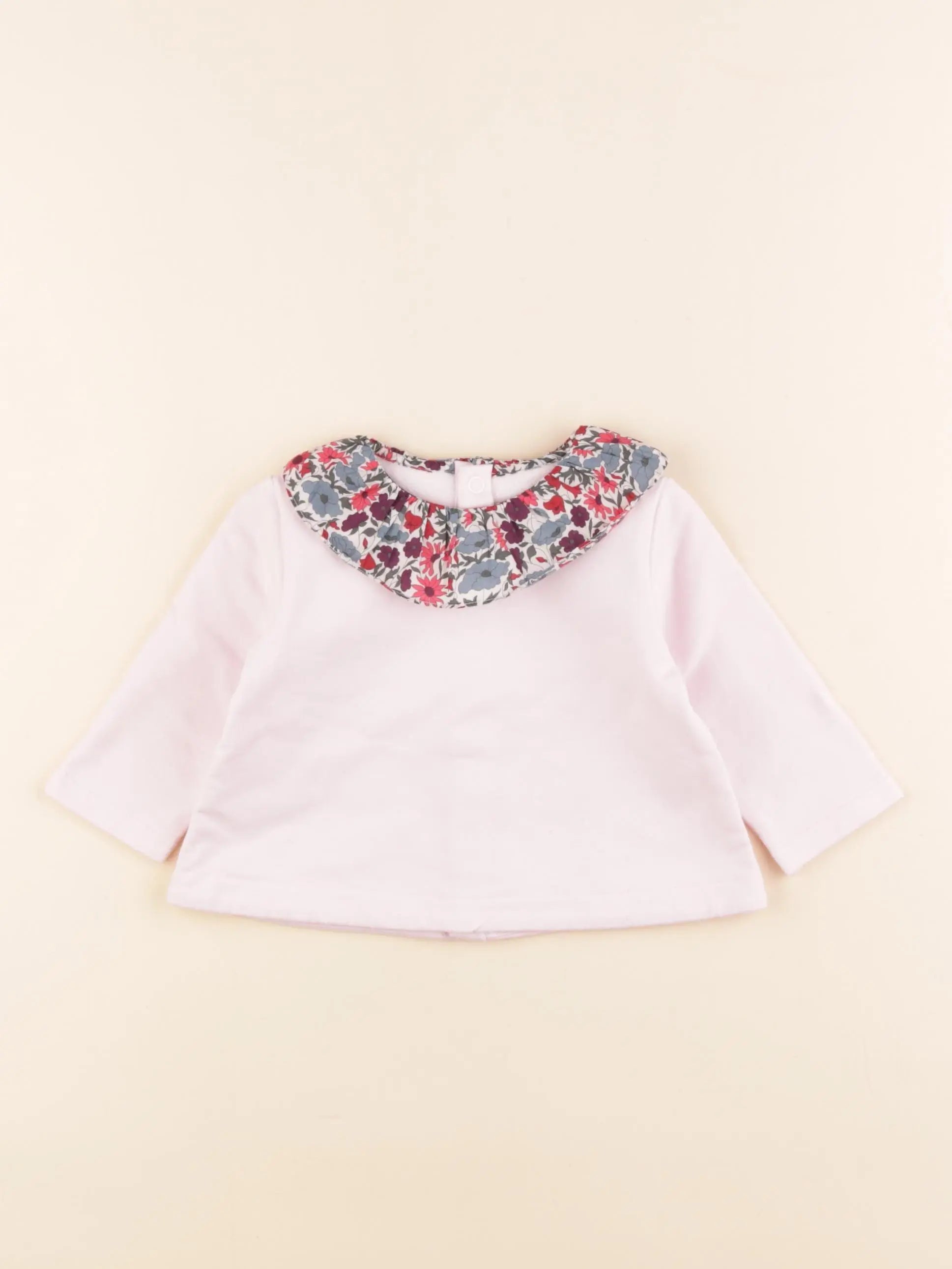 Jacadi - sweat rose - 6 mois