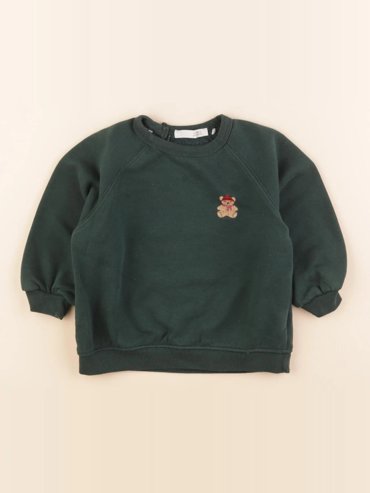 Zara - sweat vert - 12/18 mois