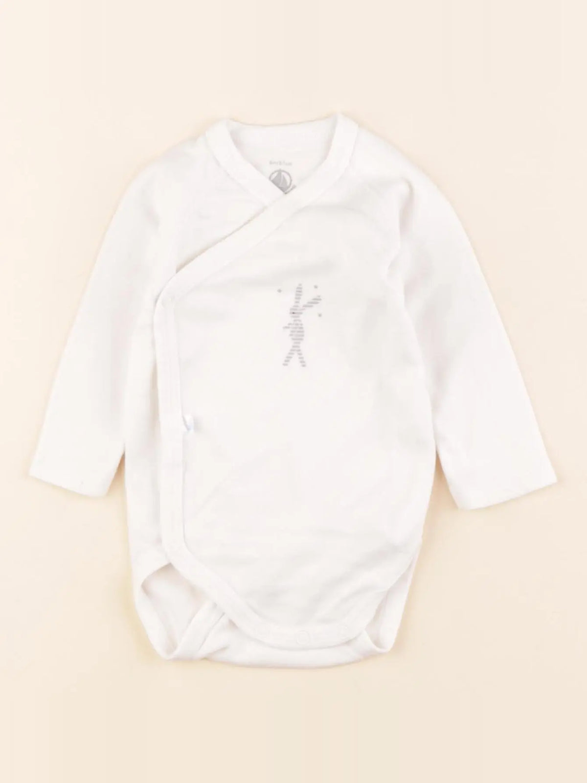 Petit Bateau - body blanc - 6 mois