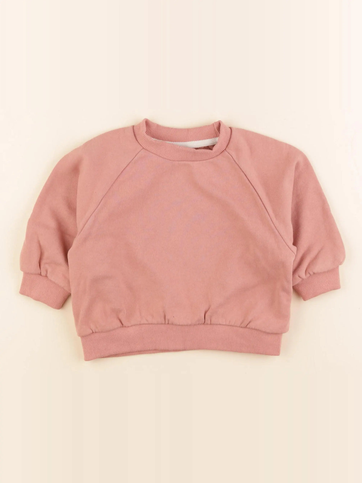 Gamin gamine - sweat rose - 6/12 mois