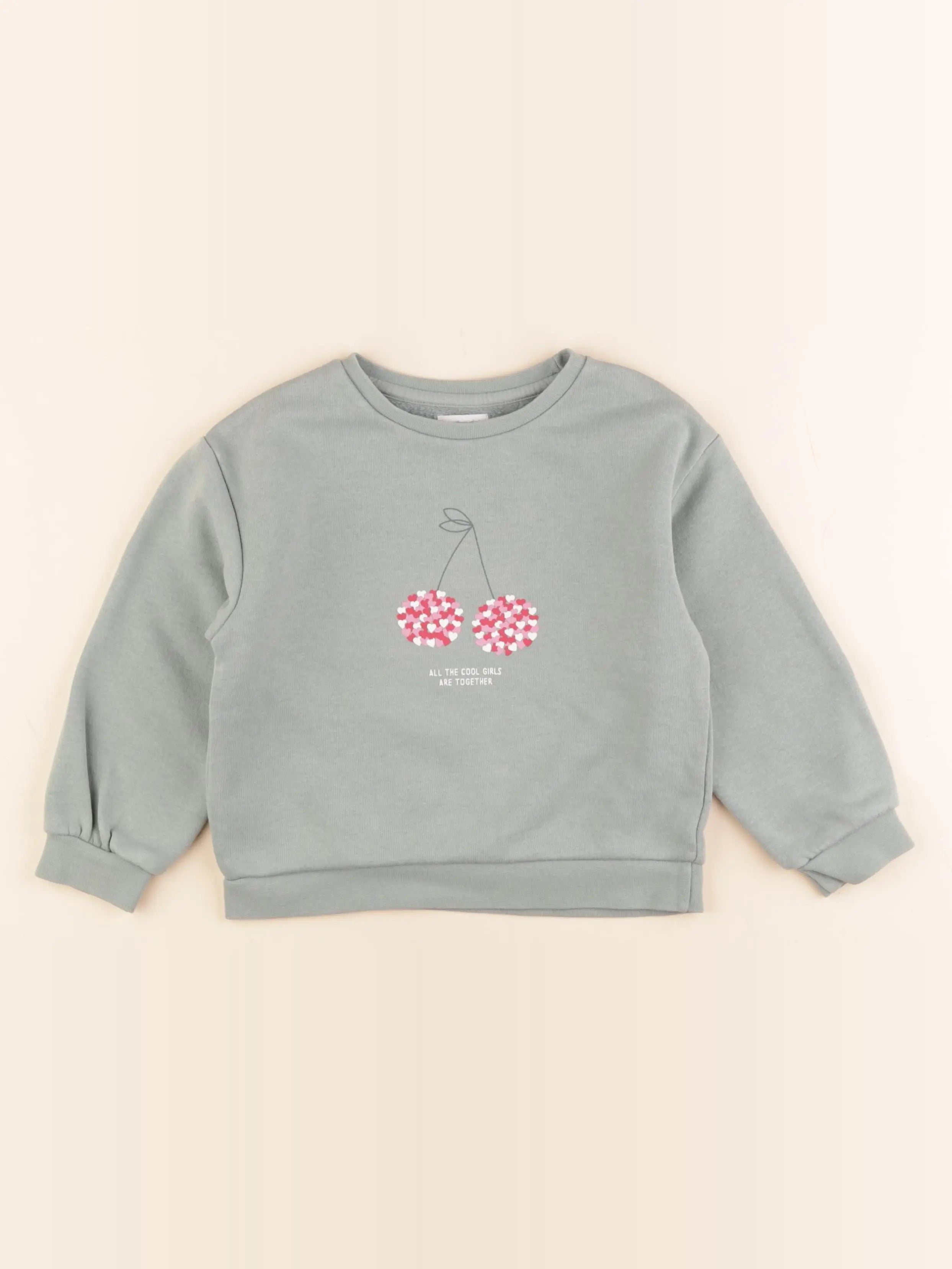 Vertbaudet - sweat vert - 5 ans