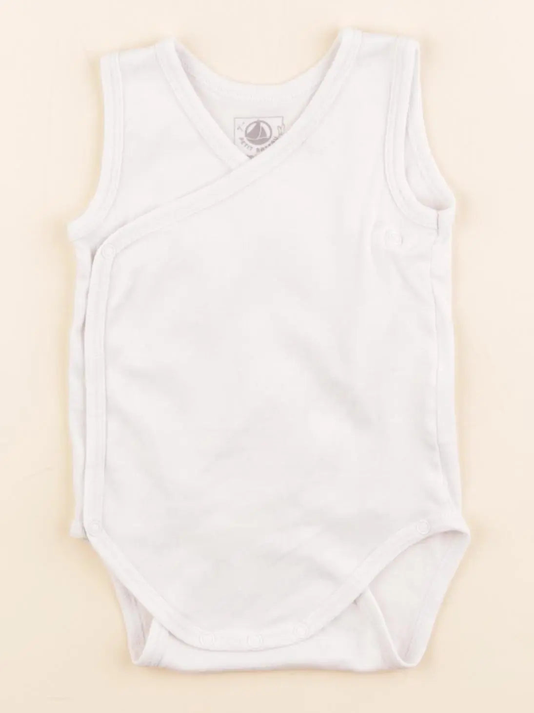 Petit Bateau - body blanc - 6 mois