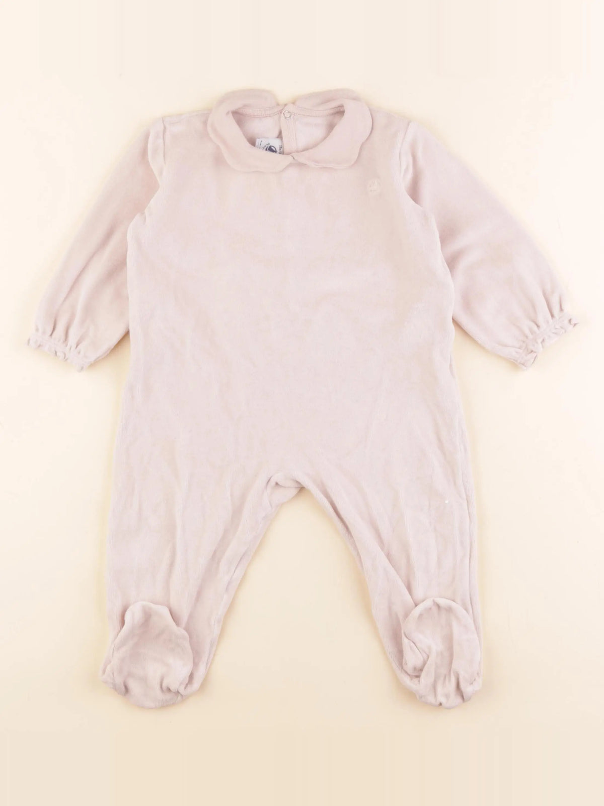 Petit Bateau - pyjama velours rose - 18 mois