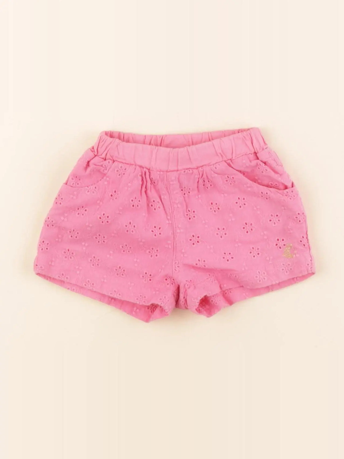 Petit Bateau - short rose, or - 6 mois